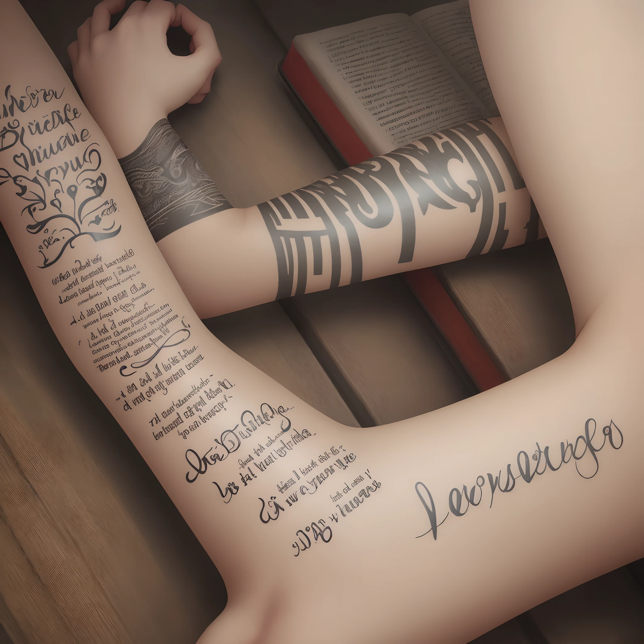 forearm tattoo with bible verse