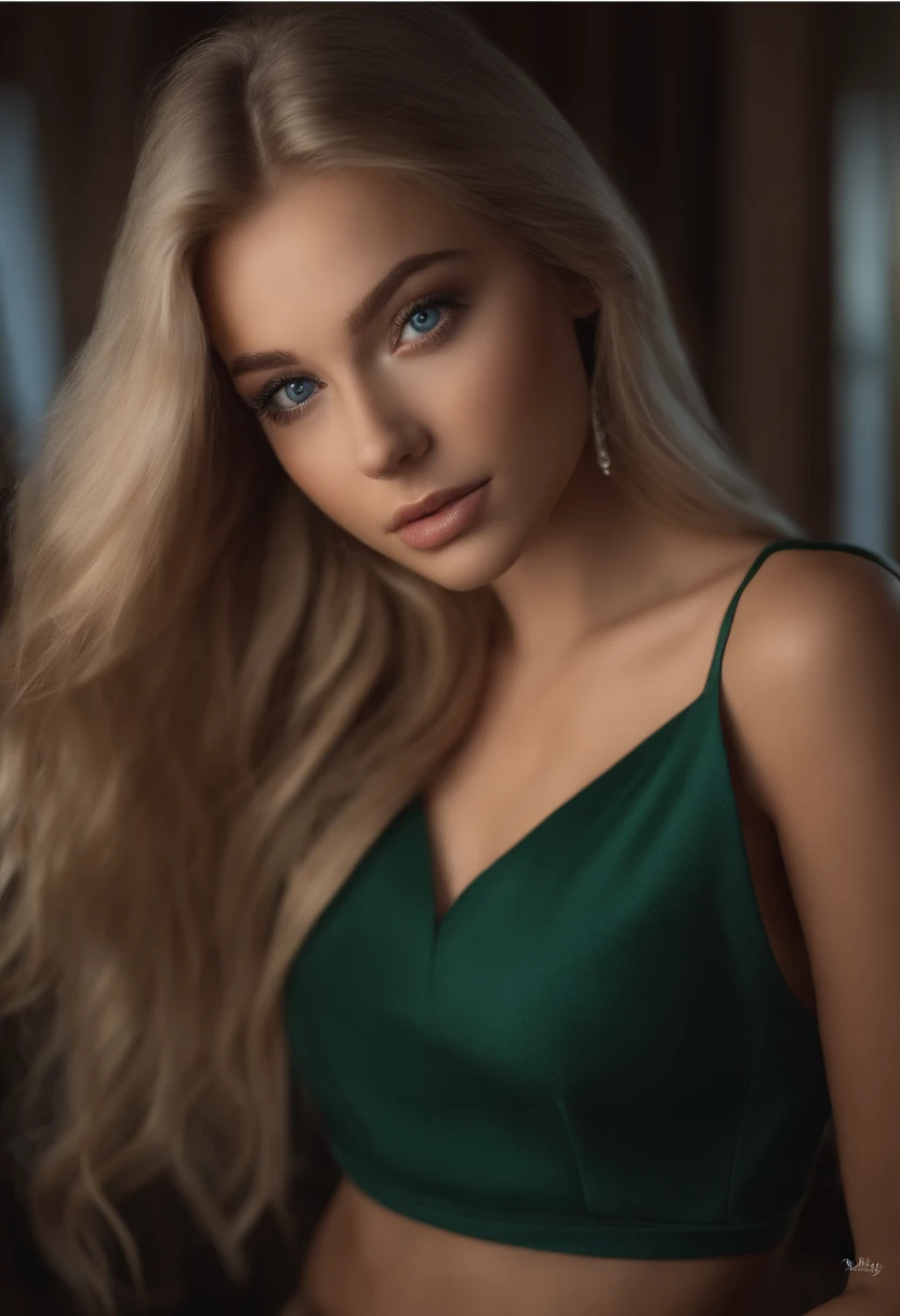 femme avec robe verte, Portrait Sophie Mudd, Portrait de Corinna Kopf, cheveux blonds et grands yeux, Selfie d'une femme, Les yeux dans la rue, ohne Maquillage, maquillage naturel, Look directly into the camera, sexy lingerie, detailed cameltoe, Spread your legs, plaisir, se sent bien