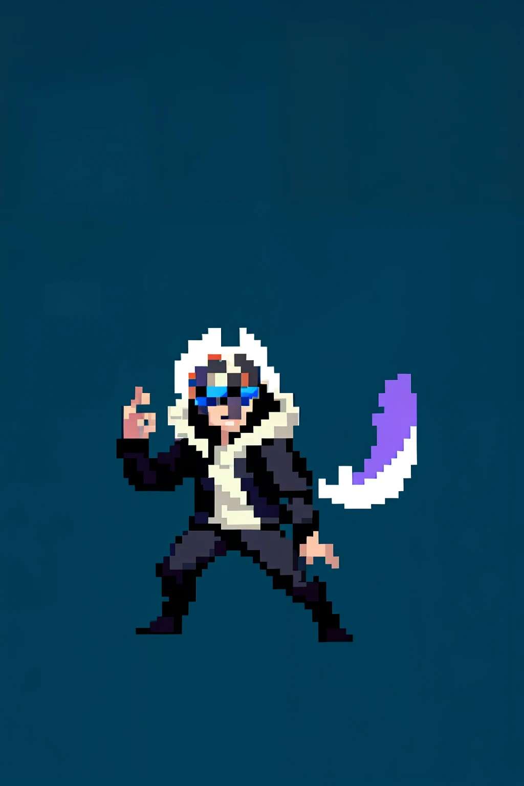 (masterpiece, top quality, best quality), pixel,pixel art,1 boy, black hoodie, sunglasses, cocky