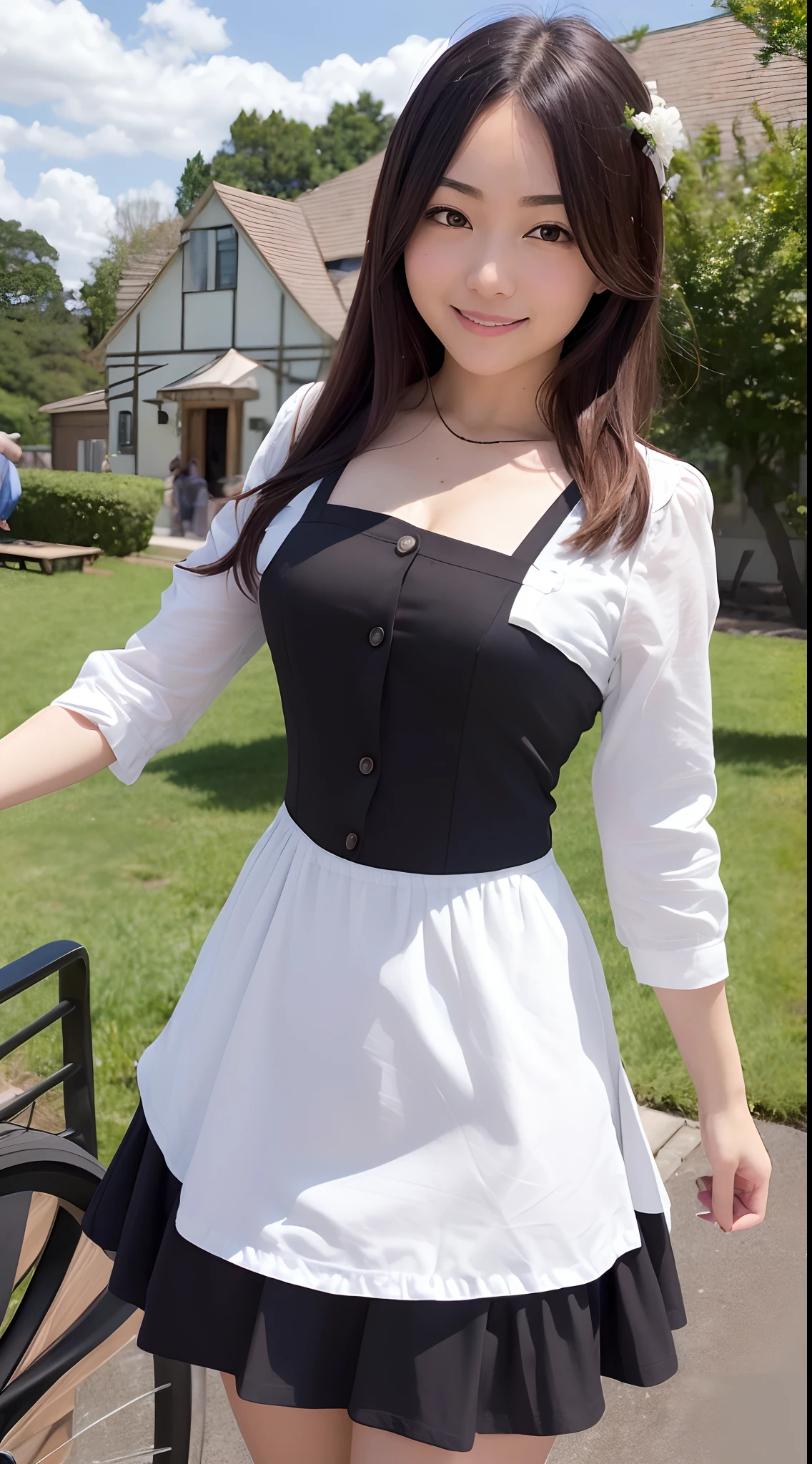 ulzzang-6500-v1.1, (RAW photo:1.2), (Photoreal), (See-through:1.3), (genuine:1.4), Upper class mature woman wearing elegant formal dress in random colors、Wearing ultra-realistic pantyhose、(very affectionate smile:1.2)、