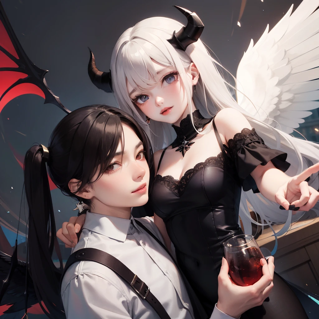 Demon and angel