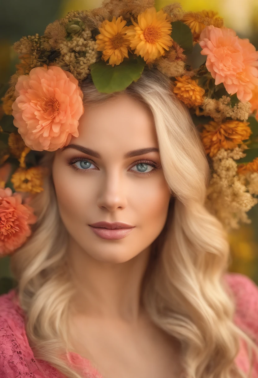 mulheres, cabelos ao vento, obras de arte intrincadas, 8k, 20 anos, corpo inteiro, blonde hair, sol, cores quentes, sombras perfeitas, 8k, homenagem ao outro rosa, combate ao cancer de mama