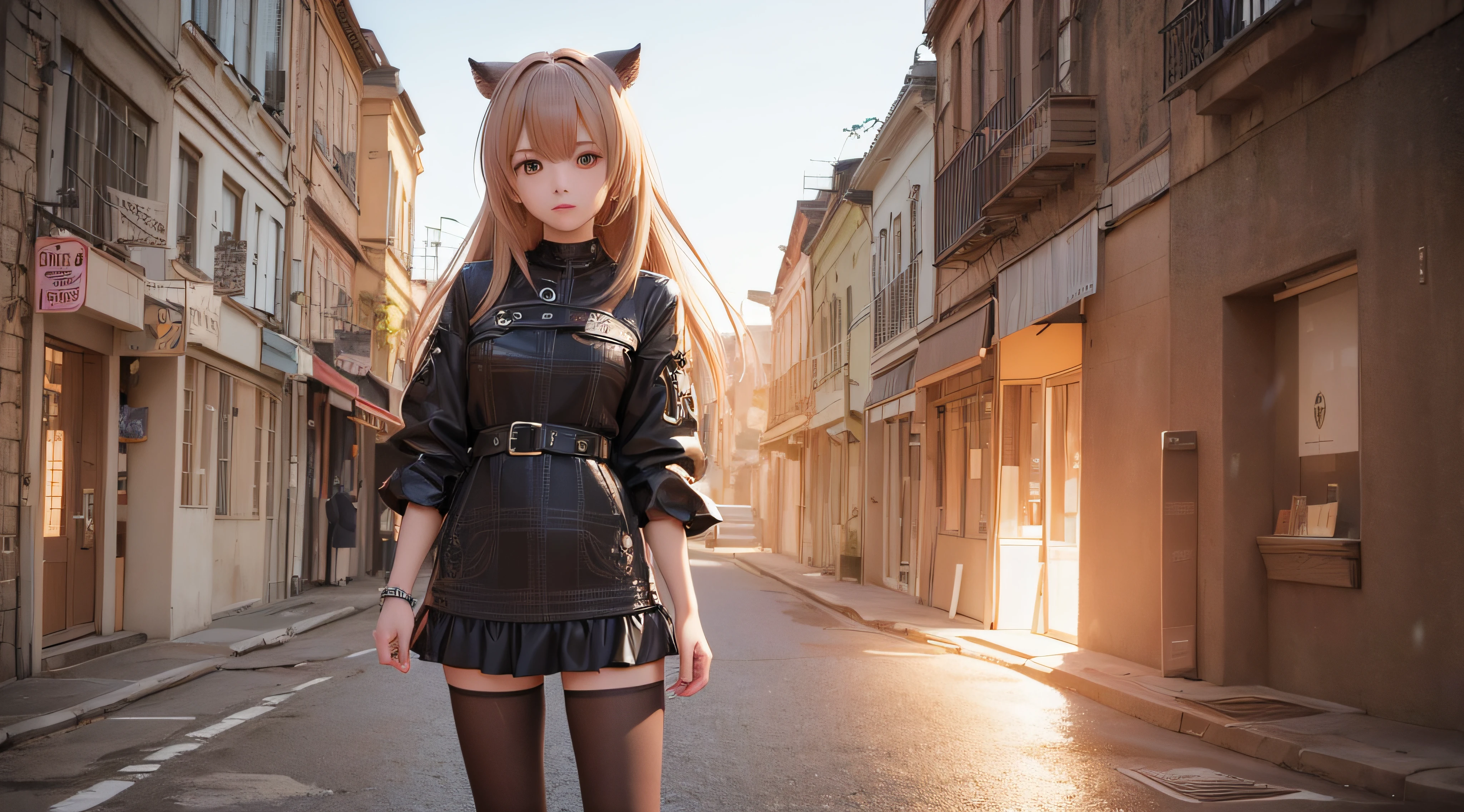 Anime - imagem de estilo de uma mulher em um vestido com uma jaqueta de couro, photorealistic anime girl rendering, arte cg anime suave, Estilo anime 3D realista, anime. soft lighting, arte de anime realista, arte de anime digital, arte de anime digital detalhada, estilo anime 4K, Advanced digital anime art, menina anime sedutora, arte digital estilo anime, anime estilo 3d
