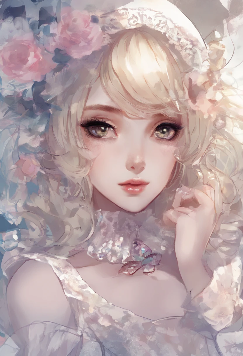 Lolita Young Beautiful Face for Illustration, Luz real,