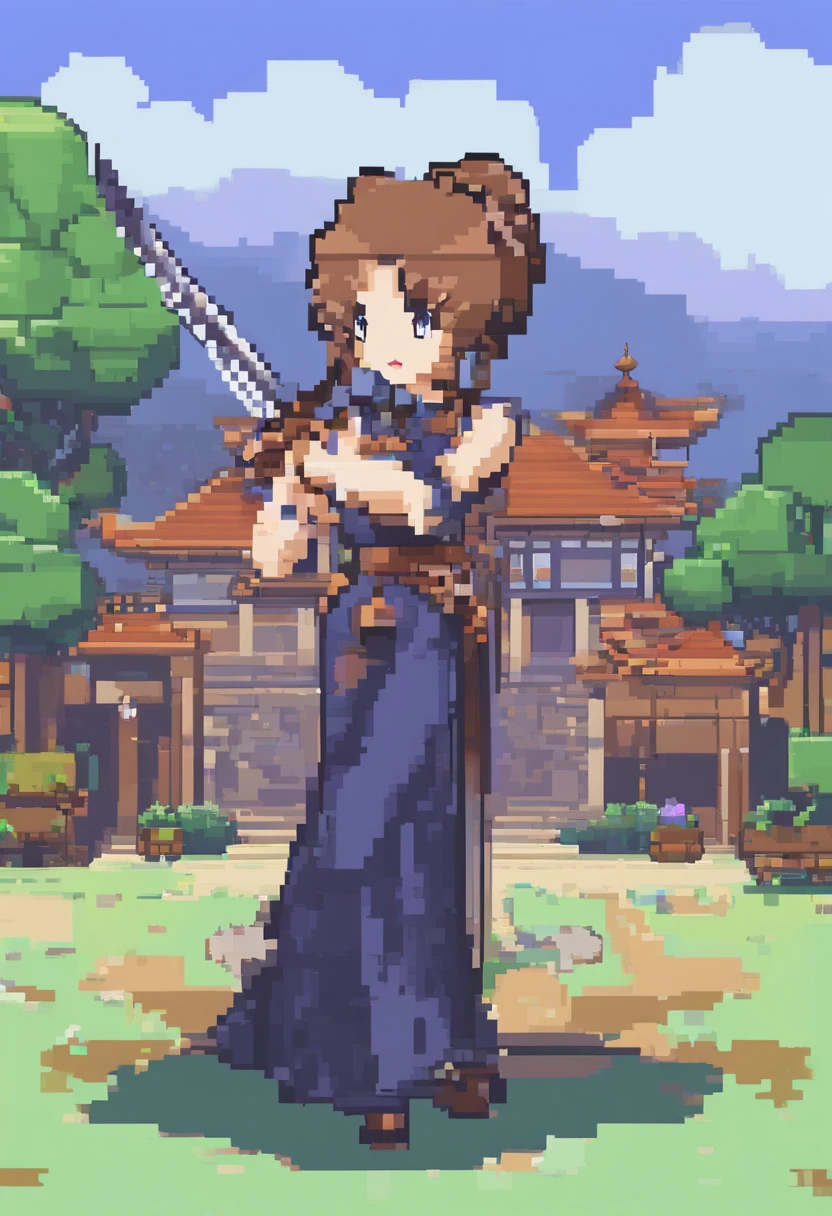 anime, mulher e homem, corpo inteiro, cabelos pretos, short hair, curly hair, Estilo de arte de espada anime online