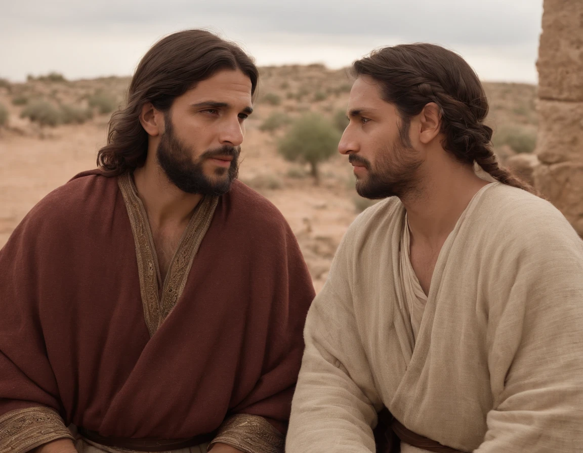 (melhor qualidade: 1.4), (Ultra Highres: 1.2), (fotorrealista: 1.4), (8k, foto raw: 1.2).The description of the physical appearance of a Chaldean woman, It is not detailed in the biblical account, But her Samaritan background suggests that she likely had similar traits to other people in the region... No historical-cultural context, The story of the Samaritan woman is set during a period of ethnic and religious tensions between Samaritans and Jews. His encounter with Jesus at Jacob's well highlights the message of spiritual equality and the importance of faith over cultural differences...