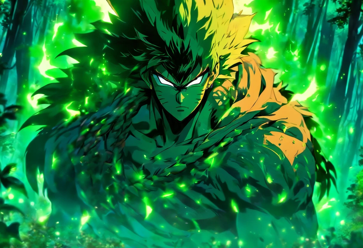 Genera un personaje principal para mi manhwa. This character is a young man of about 18 years of age, of medium height and athletic build. Tiene cabello negro y desordenado, ojos de color verde intenso y una cicatriz en la mejilla izquierda. Su personalidad es valiente y decidida, But it also shows moments of vulnerability. Tiene un profundo amor por la naturaleza y una habilidad especial para comunicarse con animales. Su pasado es un misterio, ya que fue criado por una tribu secreta en el bosque. Ahora, He is called on an epic adventure to protect his home from a dark threat looming over his world
