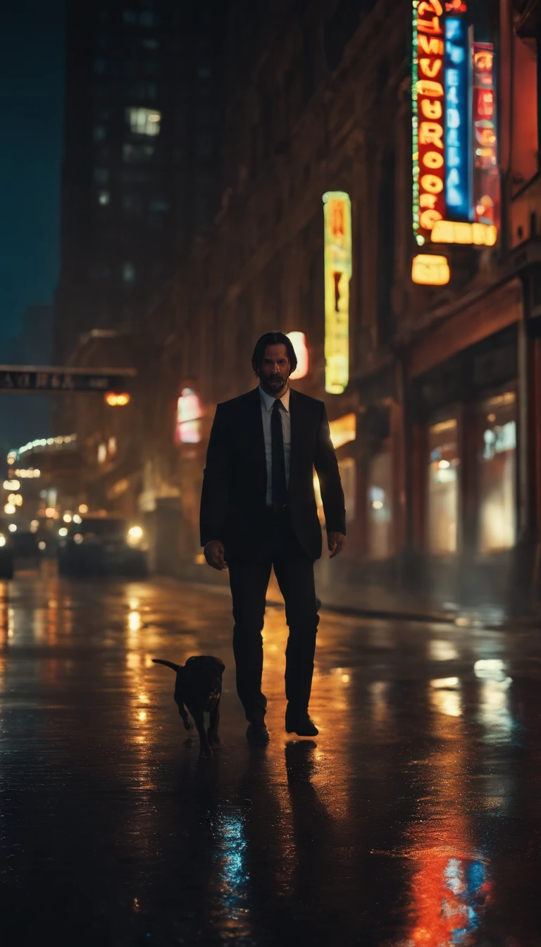 /Imagine Prompt: color photo of John Wick in a cyberpunk cyber environment
John Wick, Un asesino legendario, se encuentra en el centro del marco, His intense gaze piercing the camera lens. His chiseled face reveals a hardened determination, accentuated by the subtle stubble at the jawline. Light reflects off her slicked-back black hair, adding a touch of sophistication to its rugged look.
Vestido con un elegante, Traje ajustado de cuero negro, John Wick emana un aura de poder silencioso. The costume is adorned with intricate cybernetic enhancements, glowing with a vibrant neon blue hue. Estas mejoras, perfectamente integrado en su cuerpo, Improve your reflexes and physical skills, making it an even more lethal force to be reckoned with.
Surrounding John Wick is a dystopian cyberpunk cityscape. Altos rascacielos se extienden hacia el cielo, Its gleaming glass facades reflect the neon lights that illuminate the night. The streets below are buzzing with activity, lleno de multitudes bulliciosas, Drones flotantes, and holographic advertisements that flash with vibrant colors.

The atmosphere is charged with tension and suspense, as if the city itself was holding its breath in anticipation of the impending chaos. The air is tinged with a mixture of industrial fumes and the scent of rain-soaked asphalt, creando un ambiente de otro mundo que impregna la escena.
Captured through the lens of a vintage film camera, The photo radiates a sense of nostalgia, reminiscent of a bygone era. The camera, a classic Leica M6, acoplado con un f de 50 mm/1.4 lentes, Add timeless quality to the image. The film used is a high-contrast color slide film, intensifying the vibrant colors of the neon lights and accentuating the shadows that dance on John Wick's face.
In a unique collaboration that transcends borders, La foto encarna