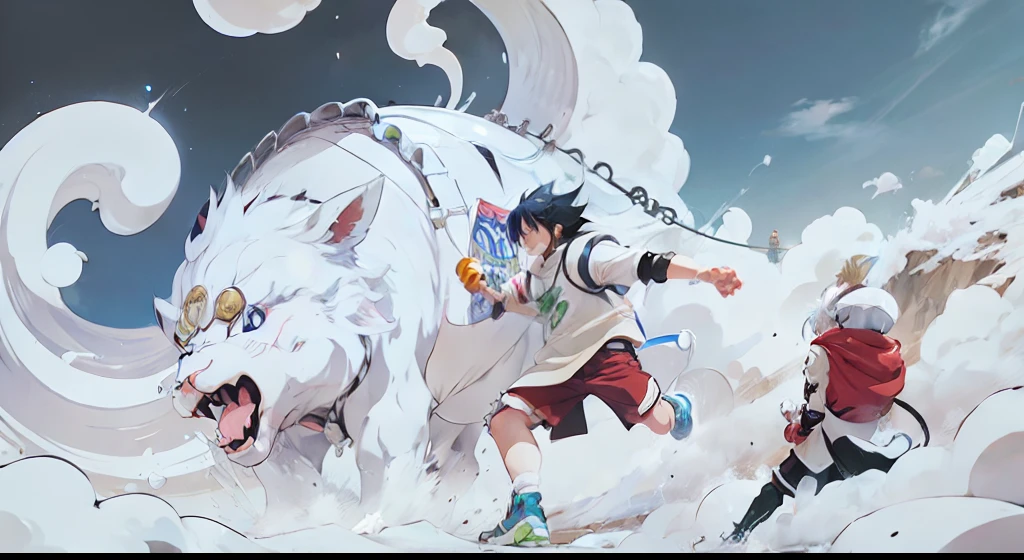 anime boy, anime style, anime version, Milk power, Milk manipulatiom