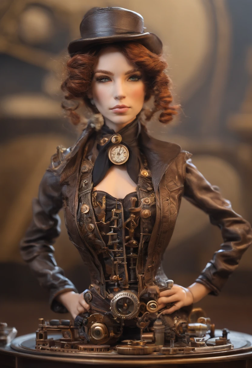 Il y a une femme dans une tenue de steam punk tenant un pistolet, A beautiful steampunk goddess, Steampunk beautiful anime woman, Style fantastique Steampunk, porter une tenue Steampunk, Steampunk Cyberpunk, fille Steampunk, Portrait de Lady Mechanics, Fantaisie Steampunk, Steampunk Pin-Up Fille, Guerrier Steampunk, (Steampunk), ( Steampunk ), Young Girl in Steampunk Clothes, Dans un monde steampunk