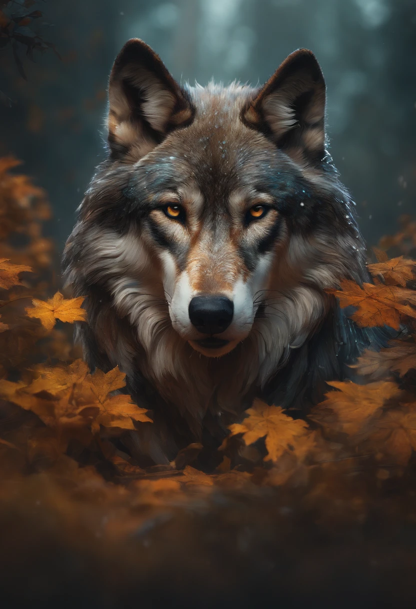 Splash art, a wolf head, epic Instagram, artstation, splash style of colorful paint, contour, hyperdetailed intricately detailed , unreal engine, fantastical, intricate detail, splash screen, complementary colors, fantasy concept art, 8k resolution, deviantart masterpiece, heavy strokes, paint dripping, splash arts