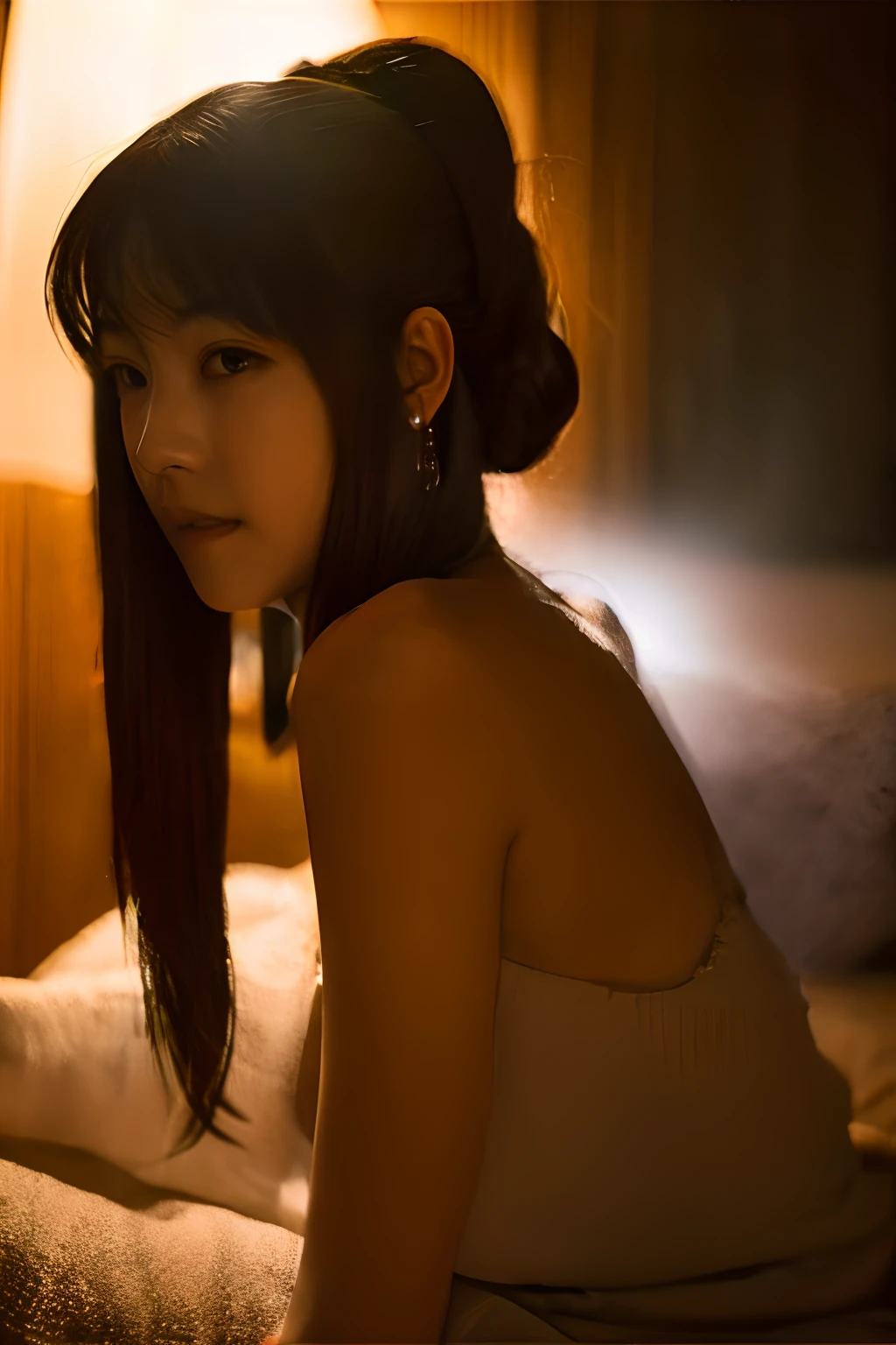 this girl with her boobies showing and clothes off