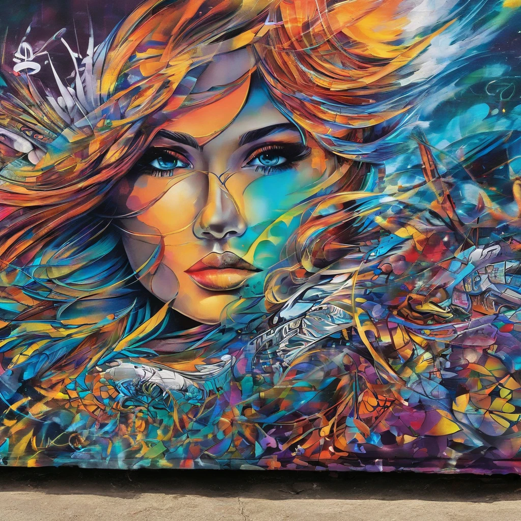 (master part, Qualidade Superior, best quality, Arte Oficial, Beautiful and Aesthetic:1.2), (1girl), olhos extremamente detalhados, (Arte Fractal:1.3), colorido, mais alto detalhado, (rosto perfeito), pele brilhante, HDR, (Linhas douradas do manto branco:1.2), galaxy, (listras leves), visuais marcantes, (dynamic streaks, trilhas luminosas:1.2), cores vibrantes, (phoenix), (Dragoned)