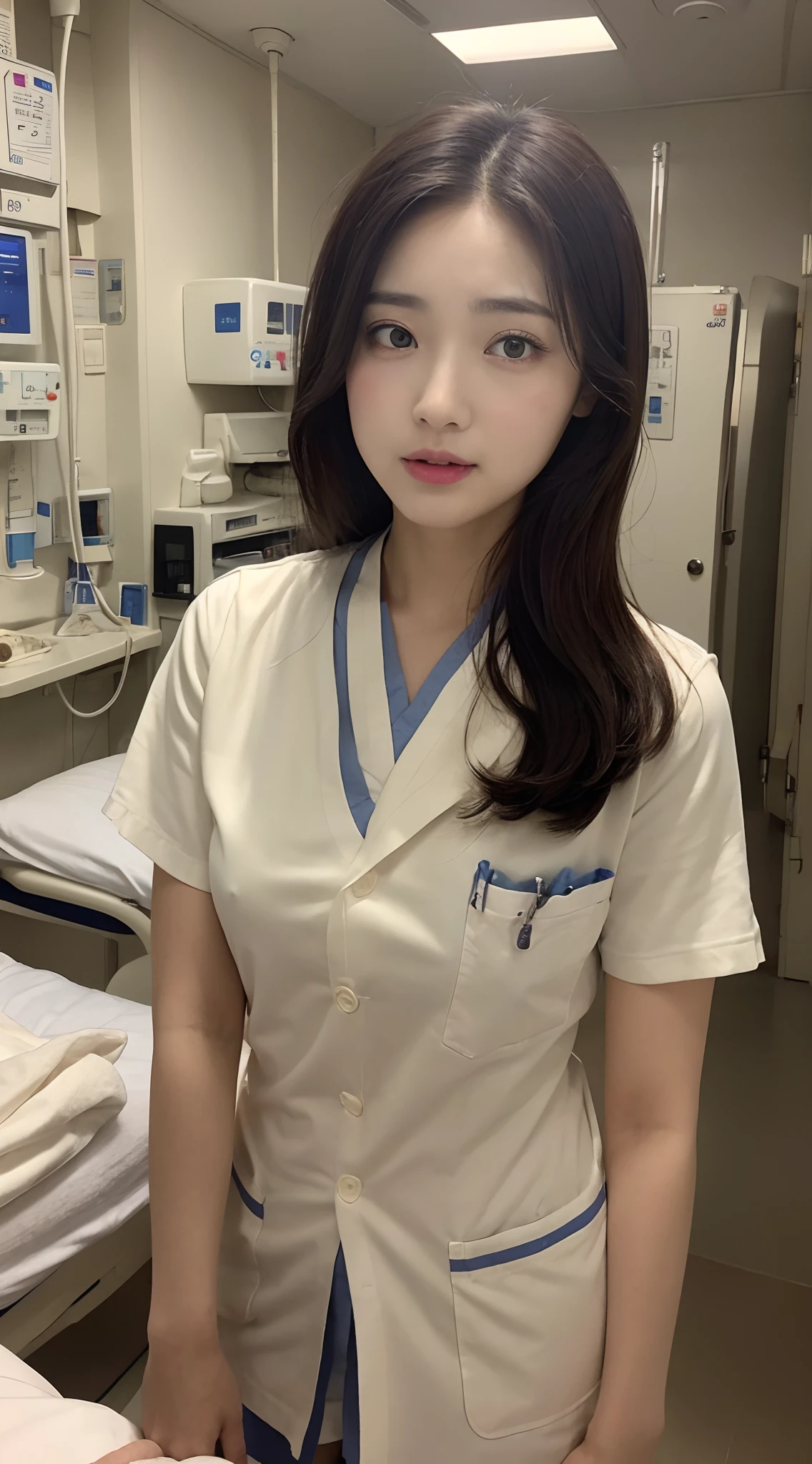 Hospital Bets、During treatment、Hospital Patient Uniform、