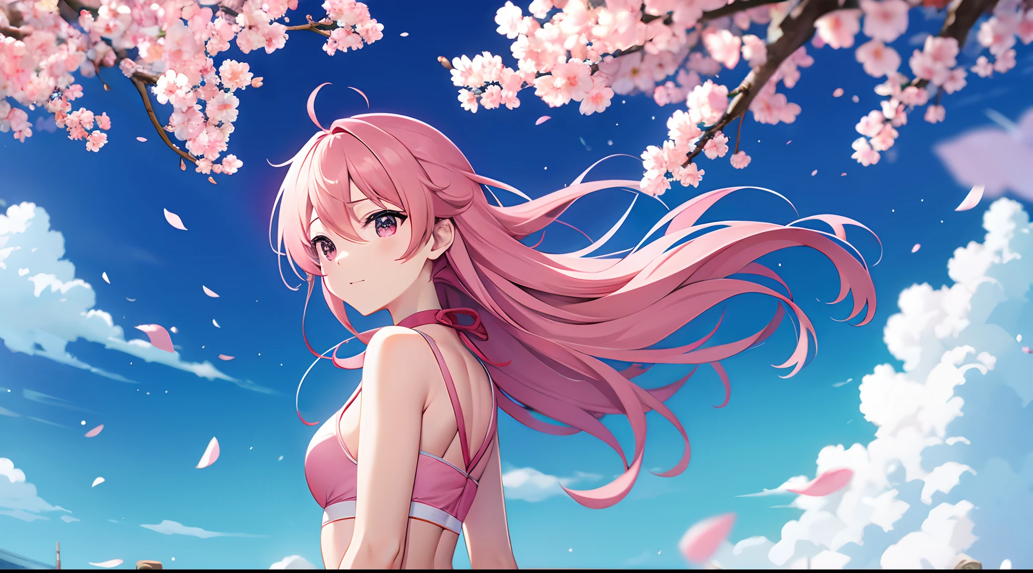 Cherry Blossom cartoon branch anime cloud sukura