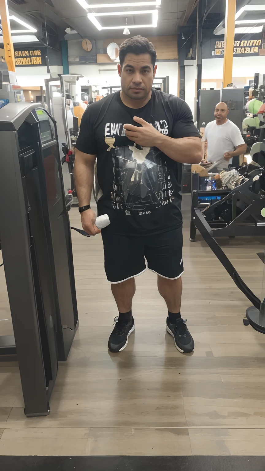 Imagine esse homem como um fisiculturista