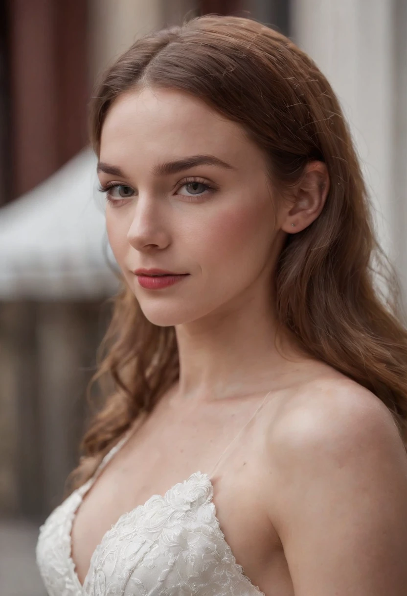 18 yo girl, Vestido blanco de Spider-Man, con el pelo largo y enrollado， rubio, Cara hermosa, lluvia, techo, Obra maestra, Detalles intrincados, Perfect anatomy, Detalles faciales y corporales. Desnudo
