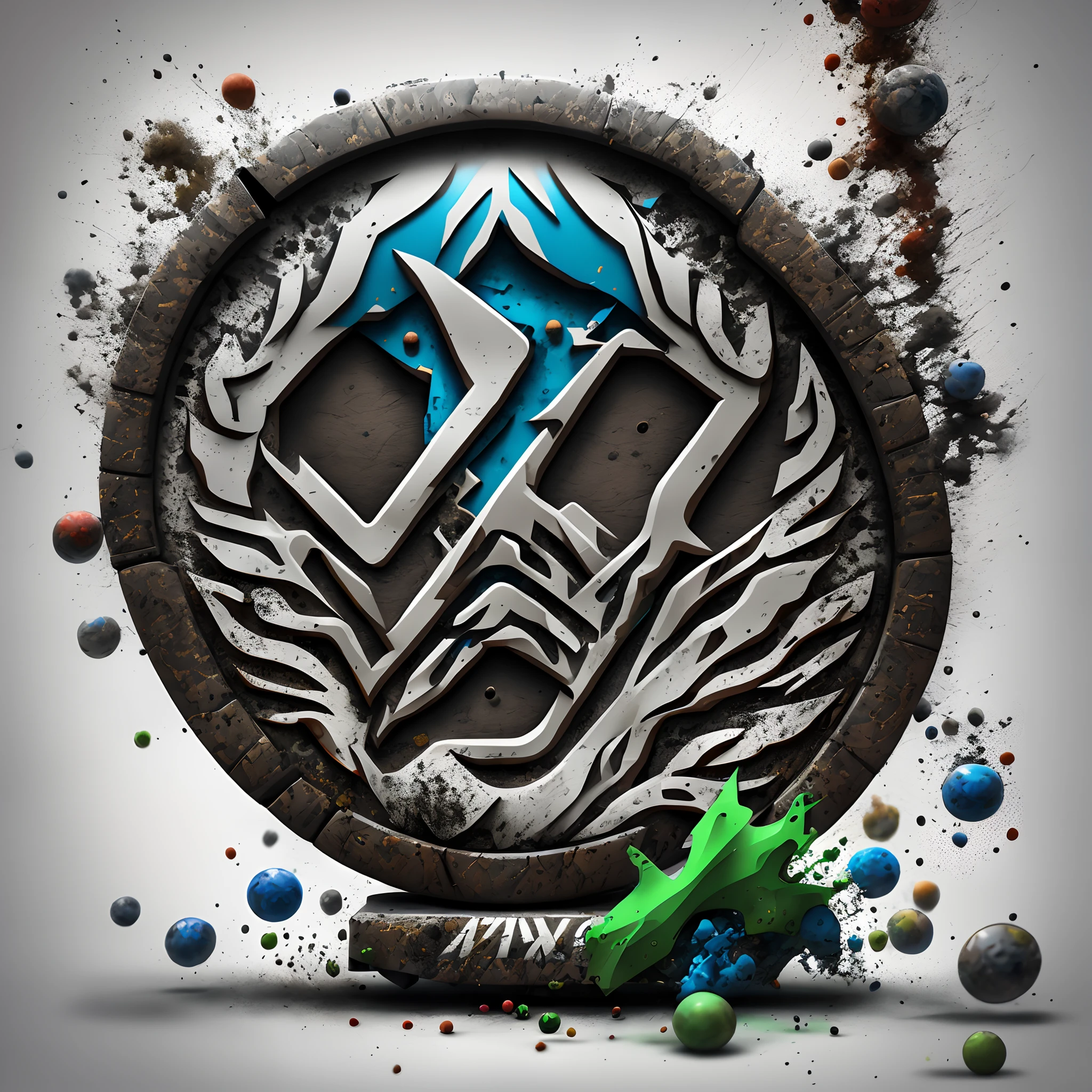 Logo for a paintball team named liquid