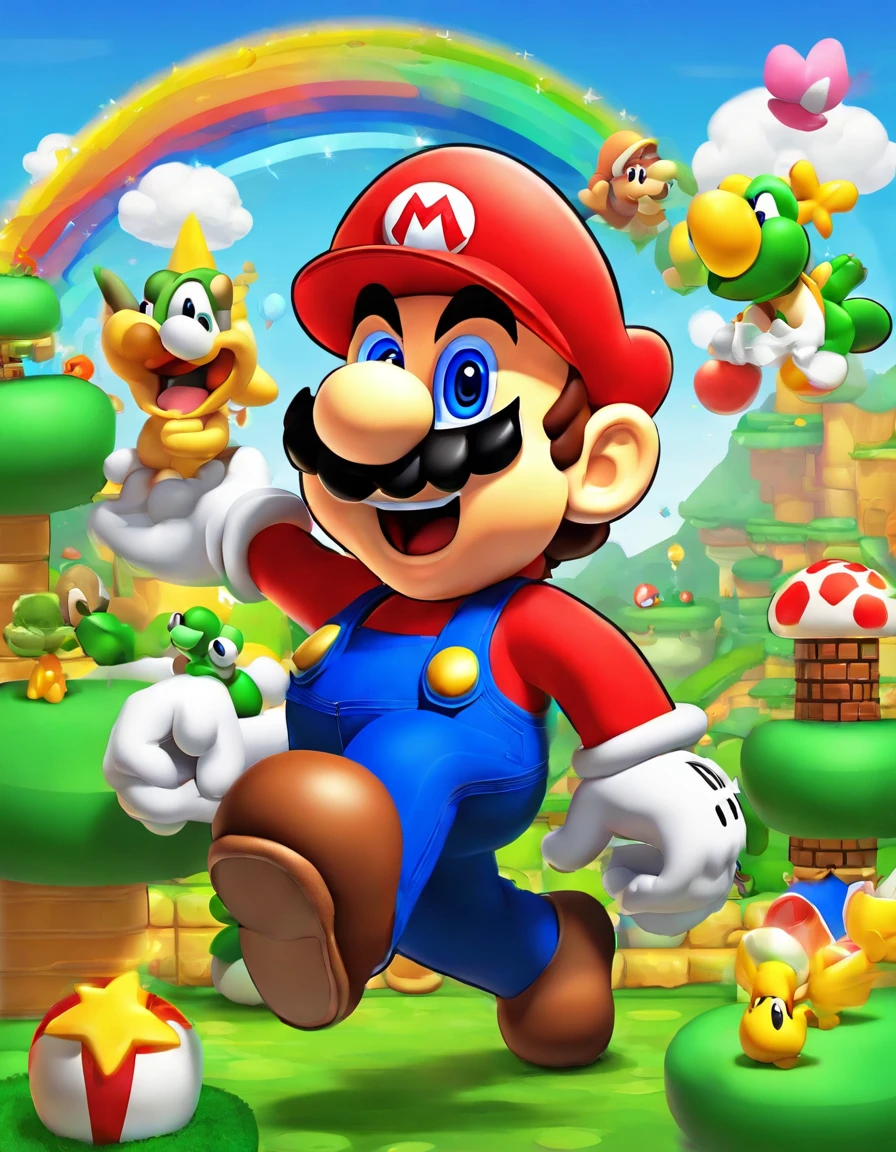 2D, only 1 mario