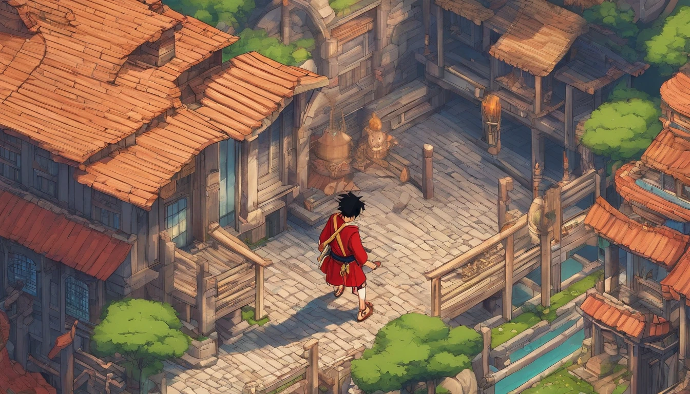 Generate a 8k image of Monkey.D.luffy in his gear 5th form