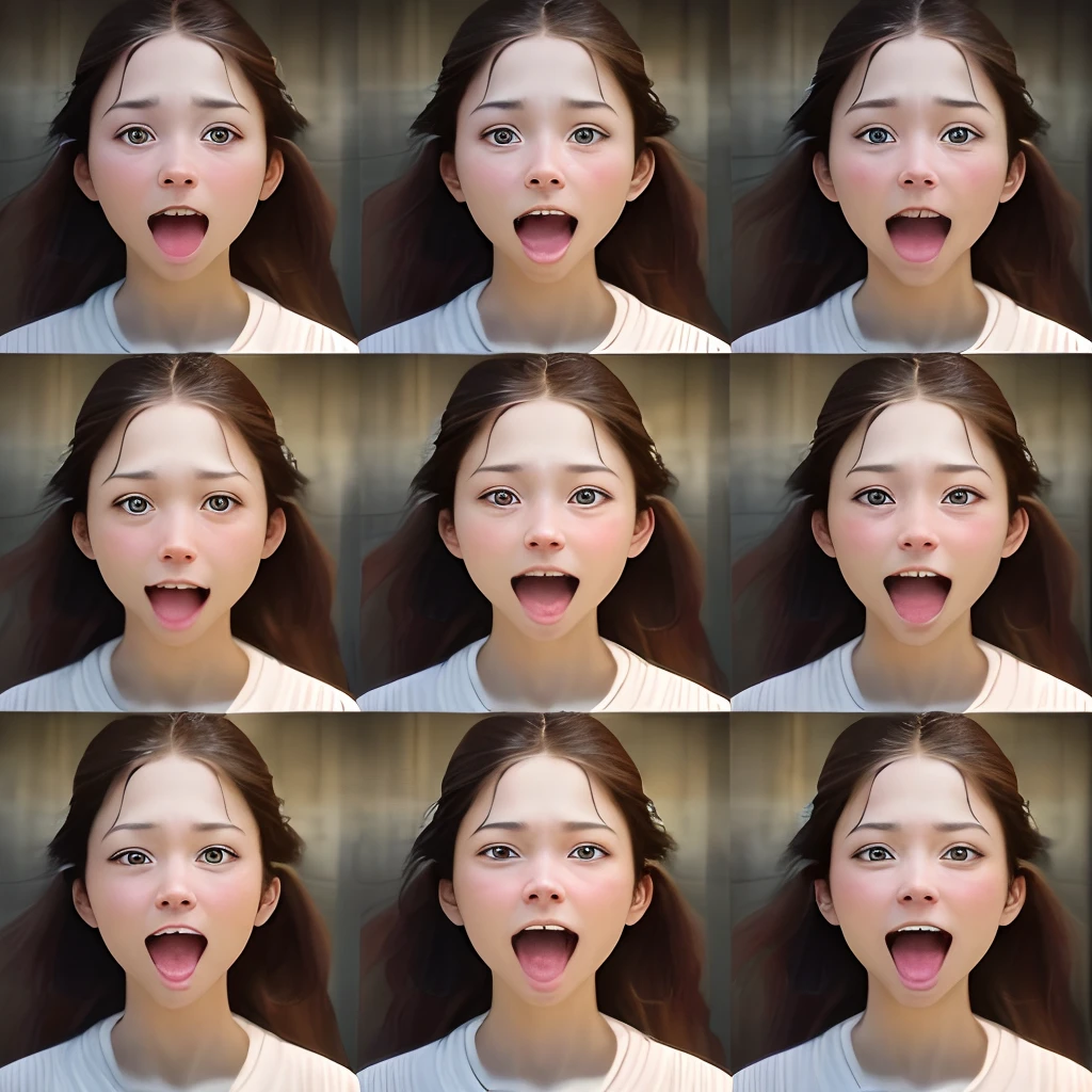 japanese girl making a face with multiple different expressions, facial expressions, detailed facial expressions, facial expression, full of expressions, detailed facial expression, expressions, micro expressions, realistic facial expression, corrected faces, neutral expressions, happy facial expression, different expression, crazy expression, face variations, happy expression, happy expressions, laughingstock, slightly happy facial expression