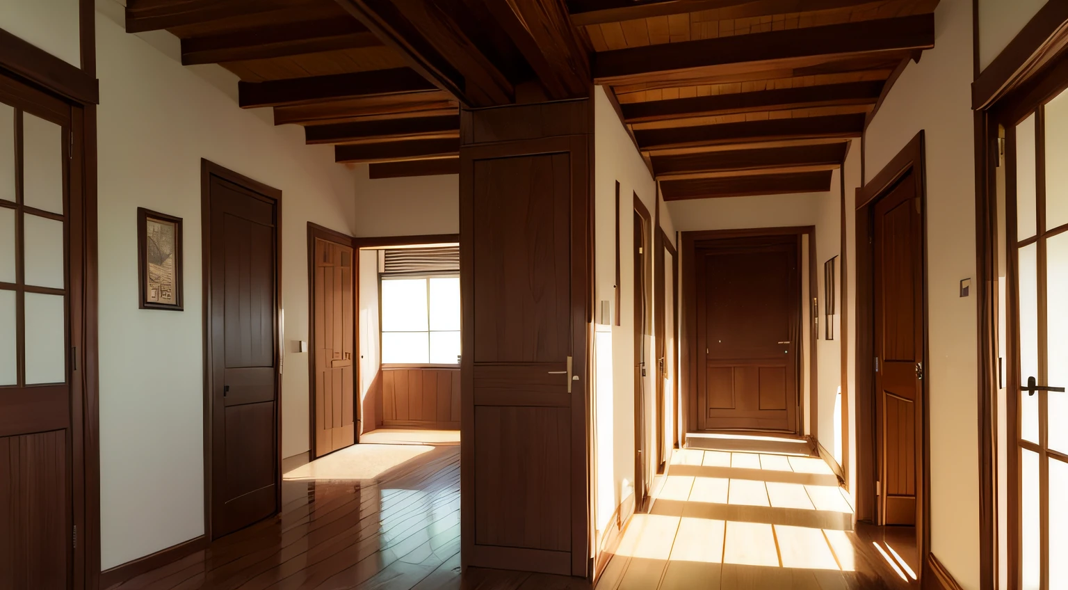 a house、hallway