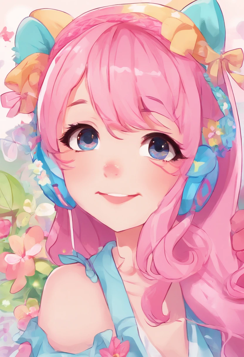 cartoony,Fluttershy,adorable,cartoon,magenta,soft pastel colors,bright and vibrant,baby blue lingerie,pink hair,shy expression,kind eyes,shy smile,small wings,peaceful and serene background,whimsical artwork,artistic strokes,stylized details,clear outline,dreamlike atmosphere,pleasant lighting,soft and warm shadows, cute pony girl.