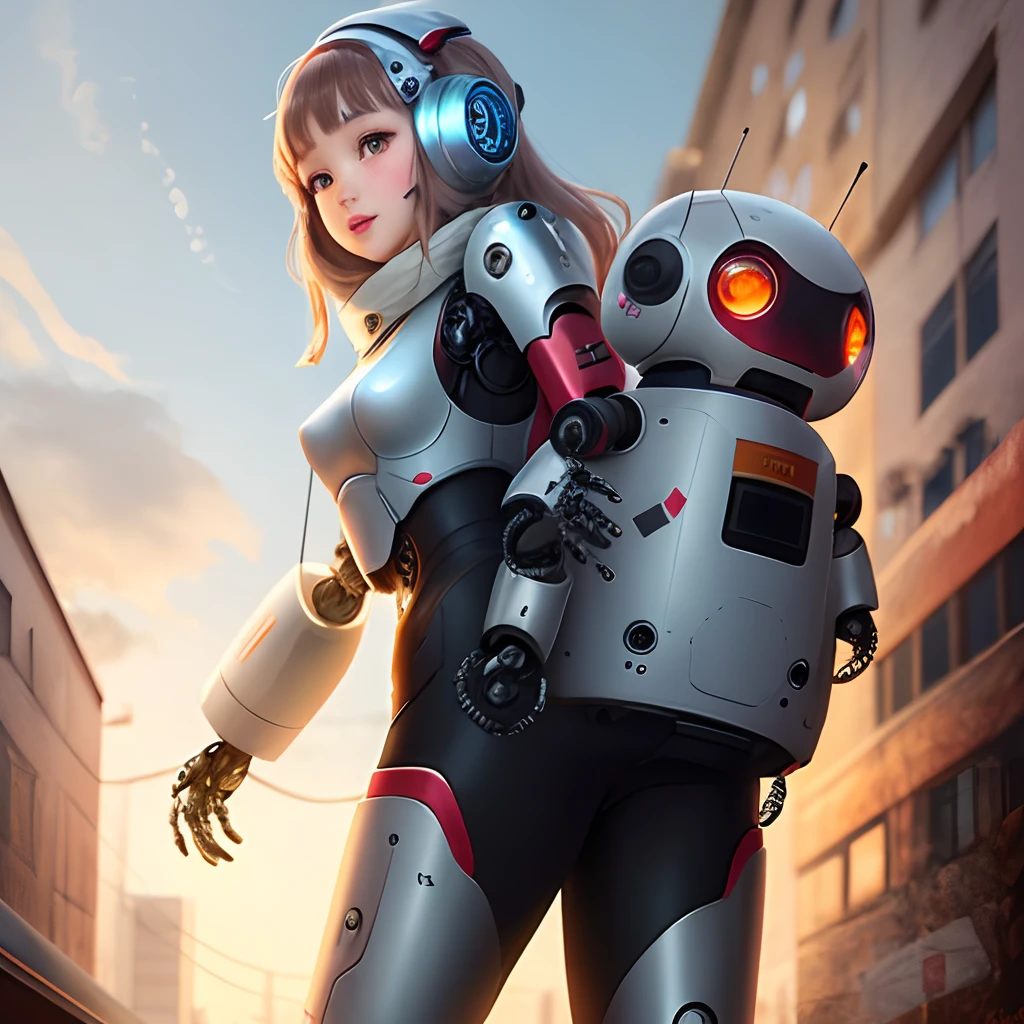 A robot girl