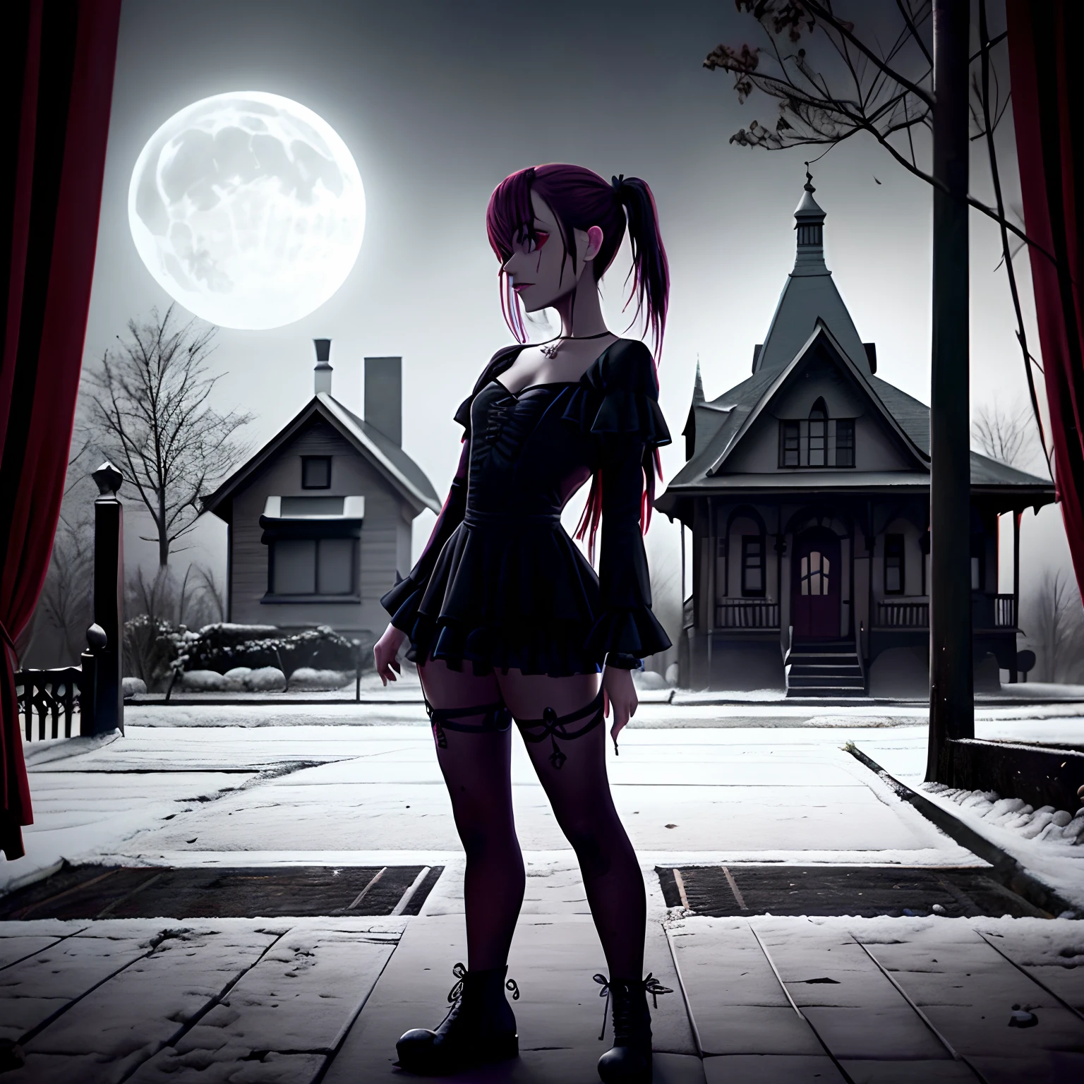 Altas Resoluciones, ultra detallado, fotorrealista, Portada del libro de actividades de Halloween, vampiro seductor, Casa embrujada, Multiple layers of creepy scenes, dark and eerie plaguing atmosphere, vivid colors, Antecedentes de estilo de arte conceptual, HDR, UHD, 64k