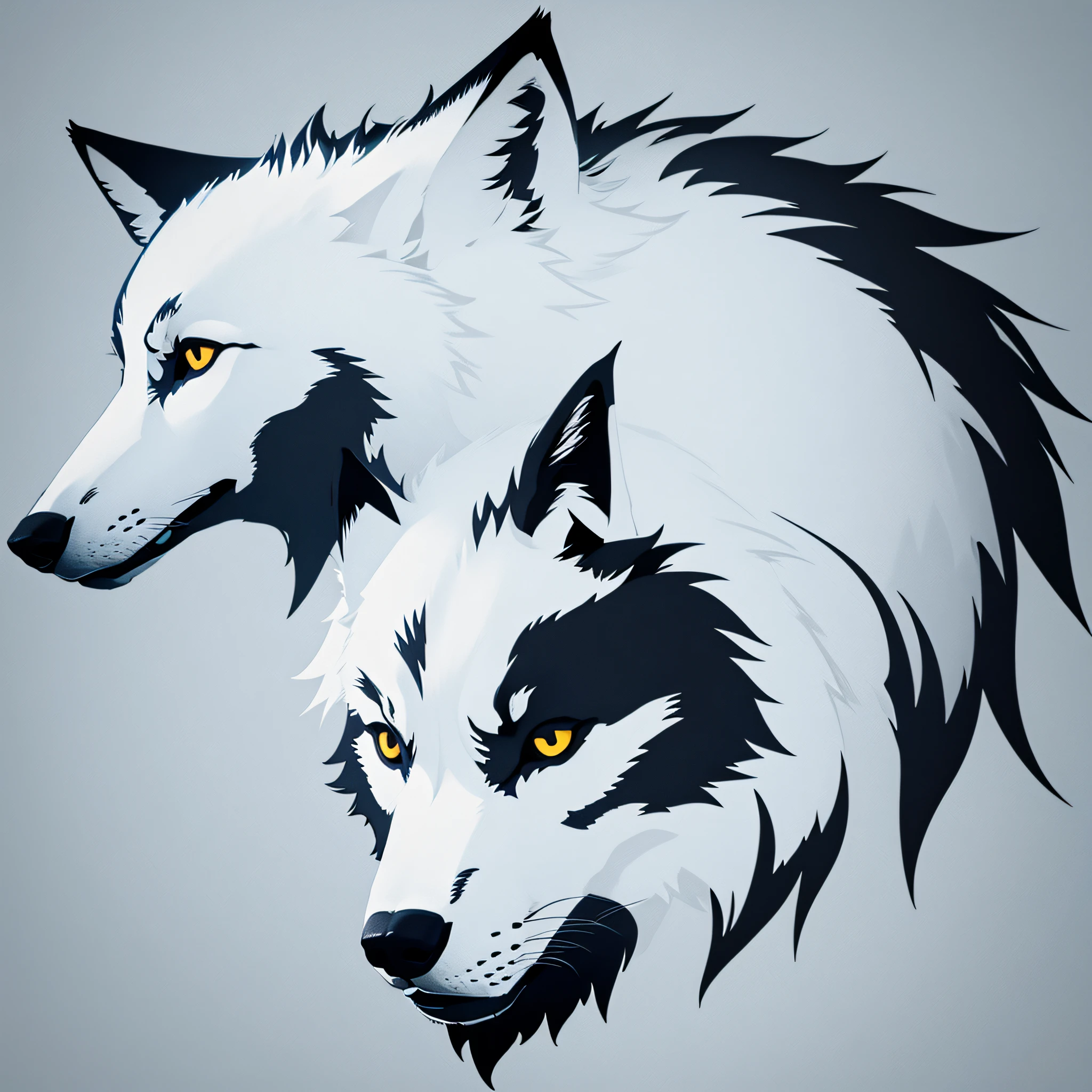 wolf minimalist logo