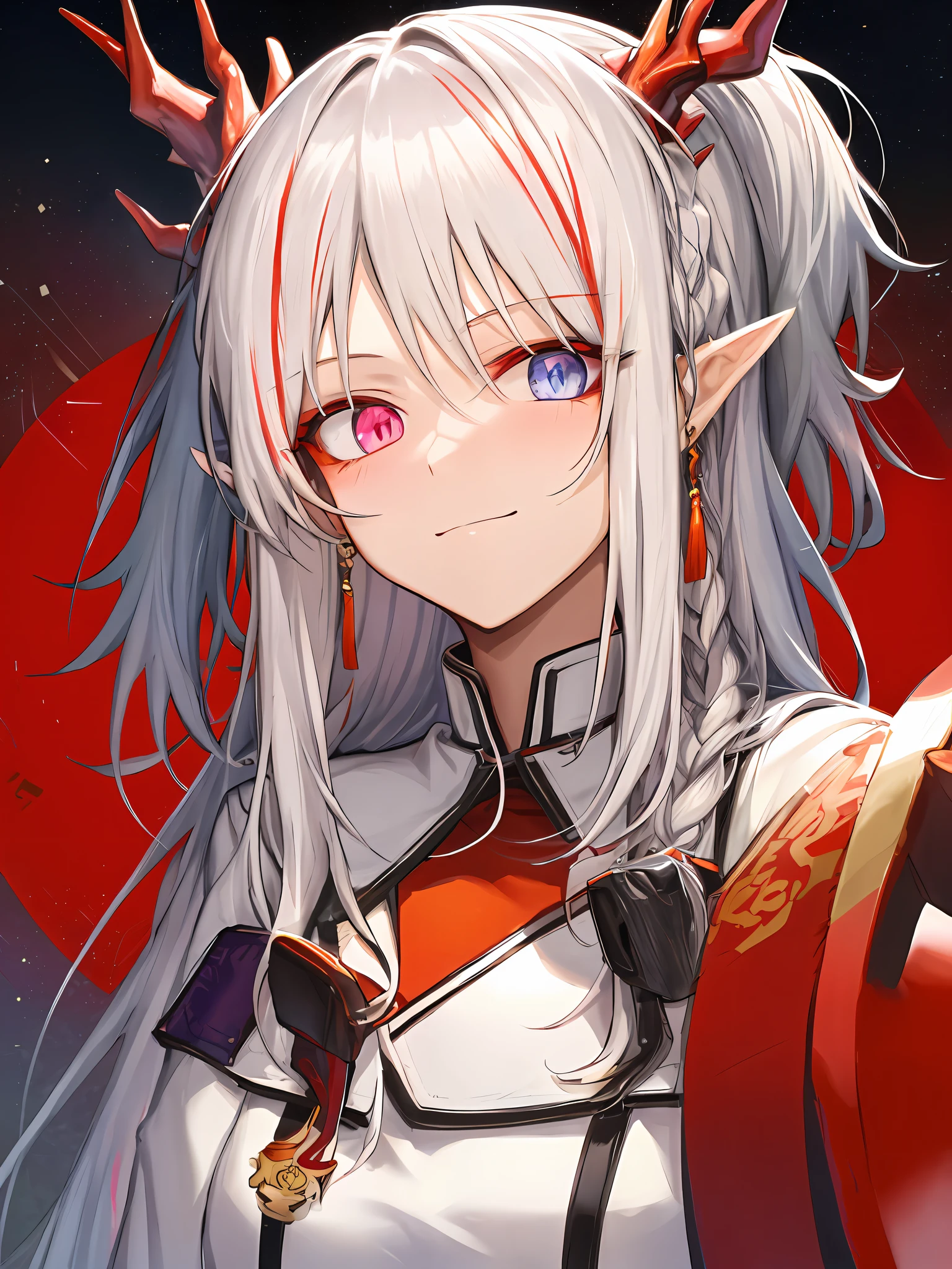 The white-haired, red-eyed little loli is excellent