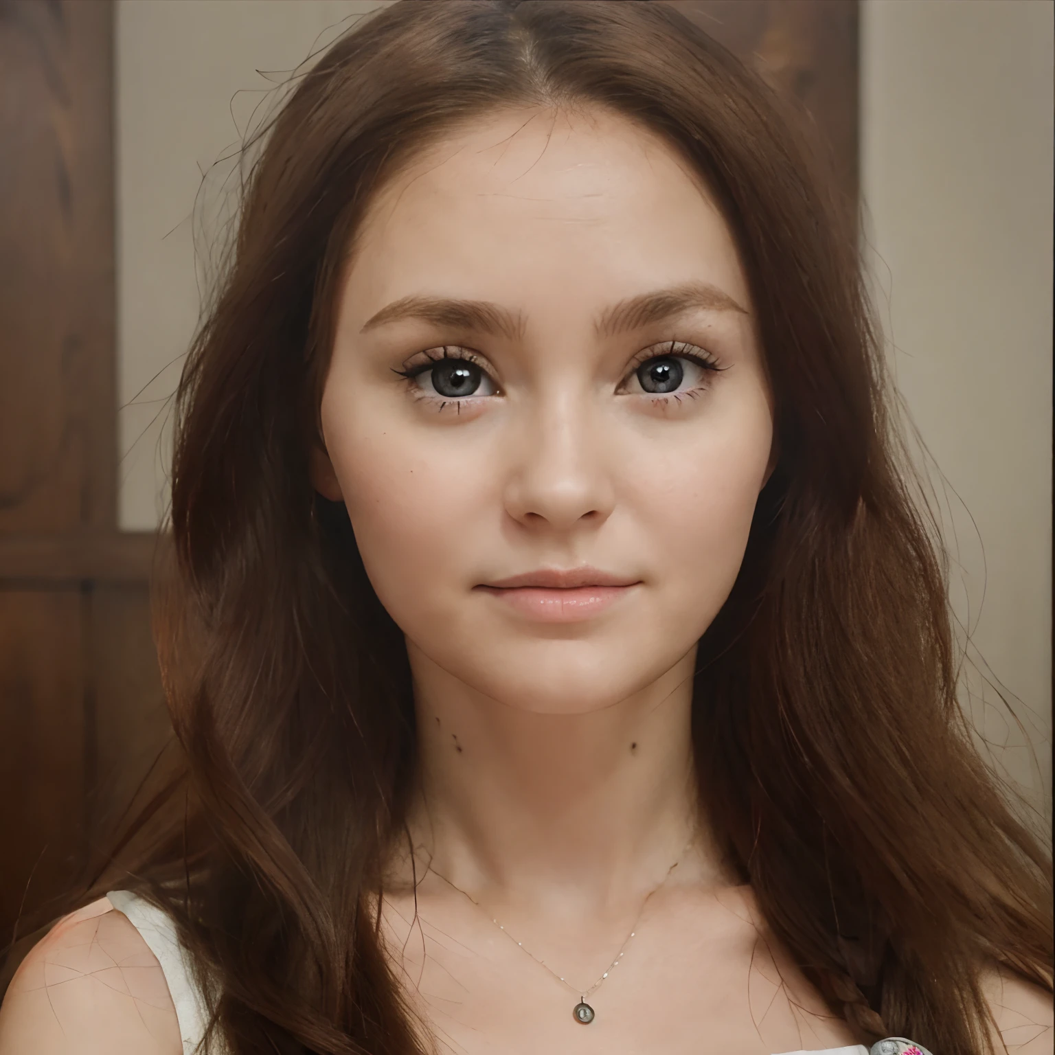 good face, pretty face, cute 35 year old woman, beautiful face, long hair, big cute eyes