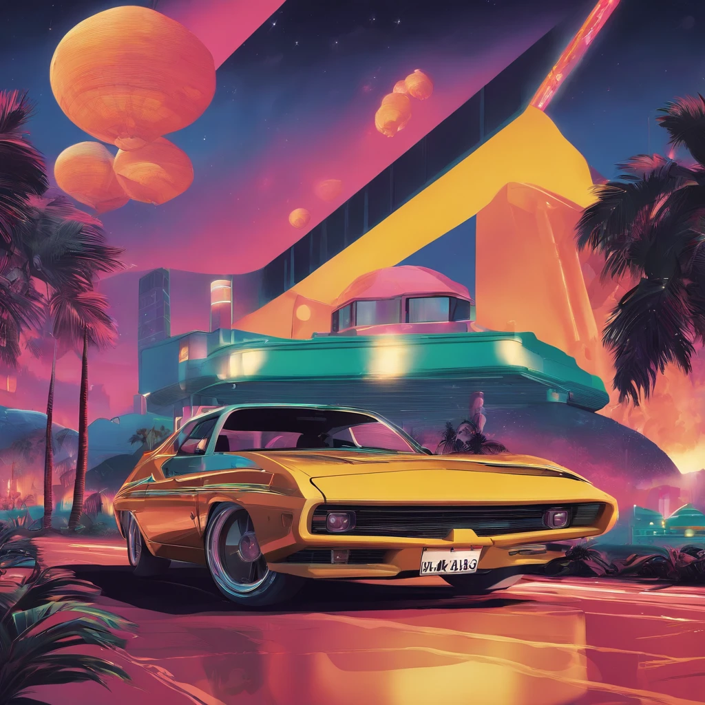 Posters inspired by the aesthetics of the 90s, including anime, arcade, Nostalgic and colorful colors