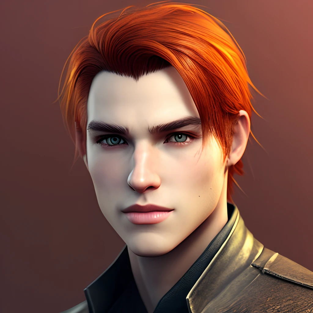 Male character with orange hair