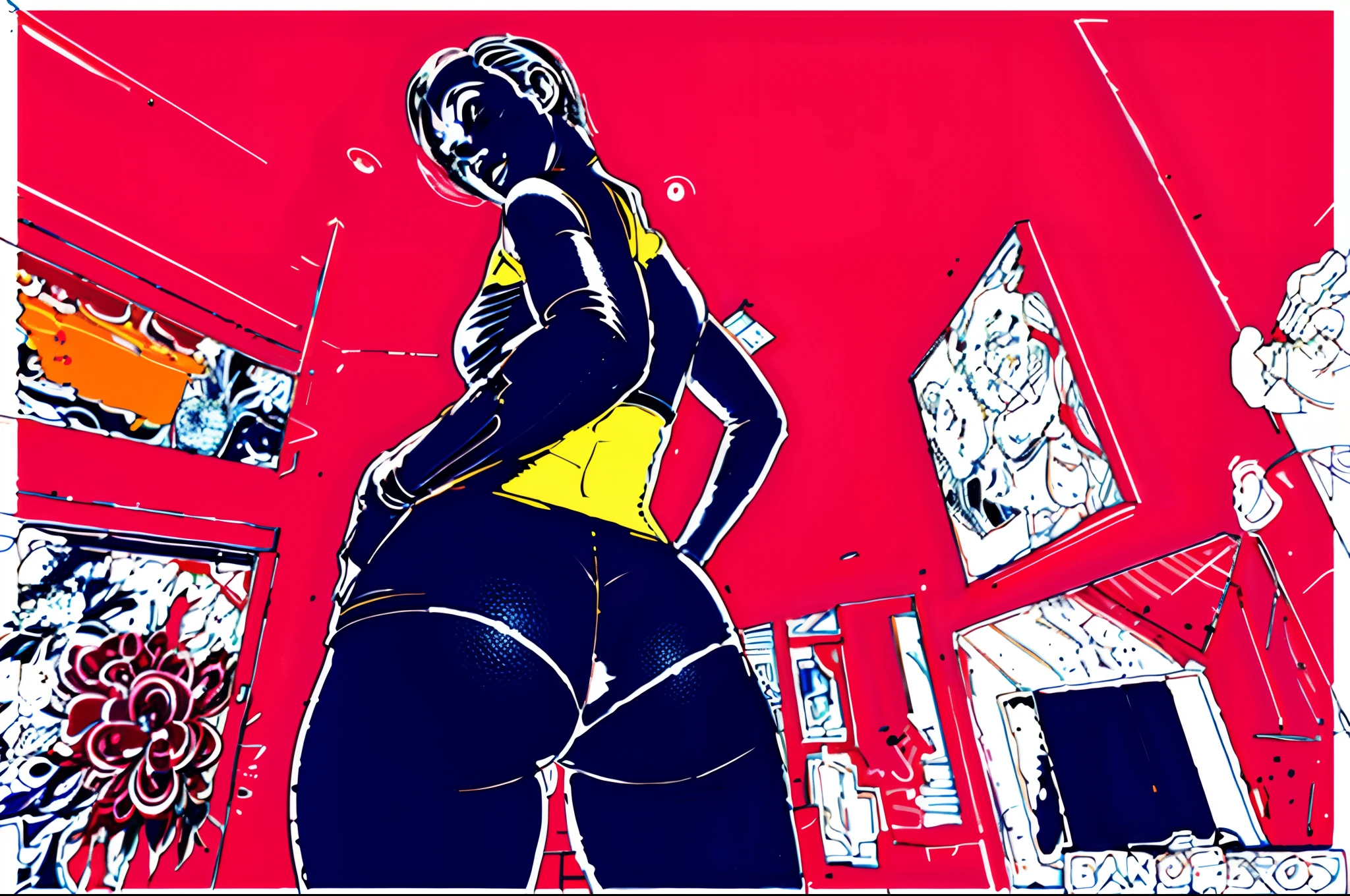desenhos para colorir de uma mulher de cueca e calcinha, contorno espesso, lineart preto espesso, linearidade espessa, arte de linha grossa, Arte de linha vetorial espessa, inspirado em Apollonia Saintclair, contornos espessos, bola lineart, contorno, Descrito!!!, Descreve, arte de linha!!, looking from behind, arte de linha fina, lineart perfeito, pov from rear