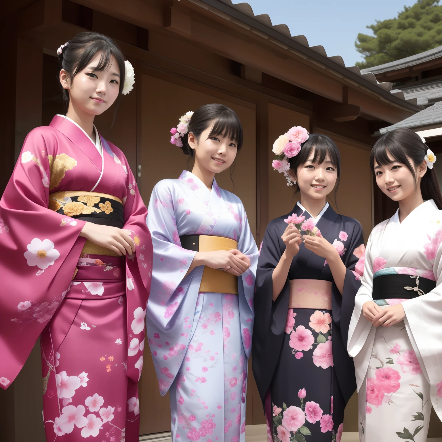 Japan Girls、sitting with one&#39;s feet up on a park bench、Wearing revealing summer clothing、Actual photo、High resolution, masterpiece, Accurate, Anatomically correct, 最高quality, Attention to detail, High resolutionモデル, 高quality, quality, Very detailed, Textured skin, 超High resolution, Shortcuts, smile, Valletta, 8k octane, 3D Rendering, 