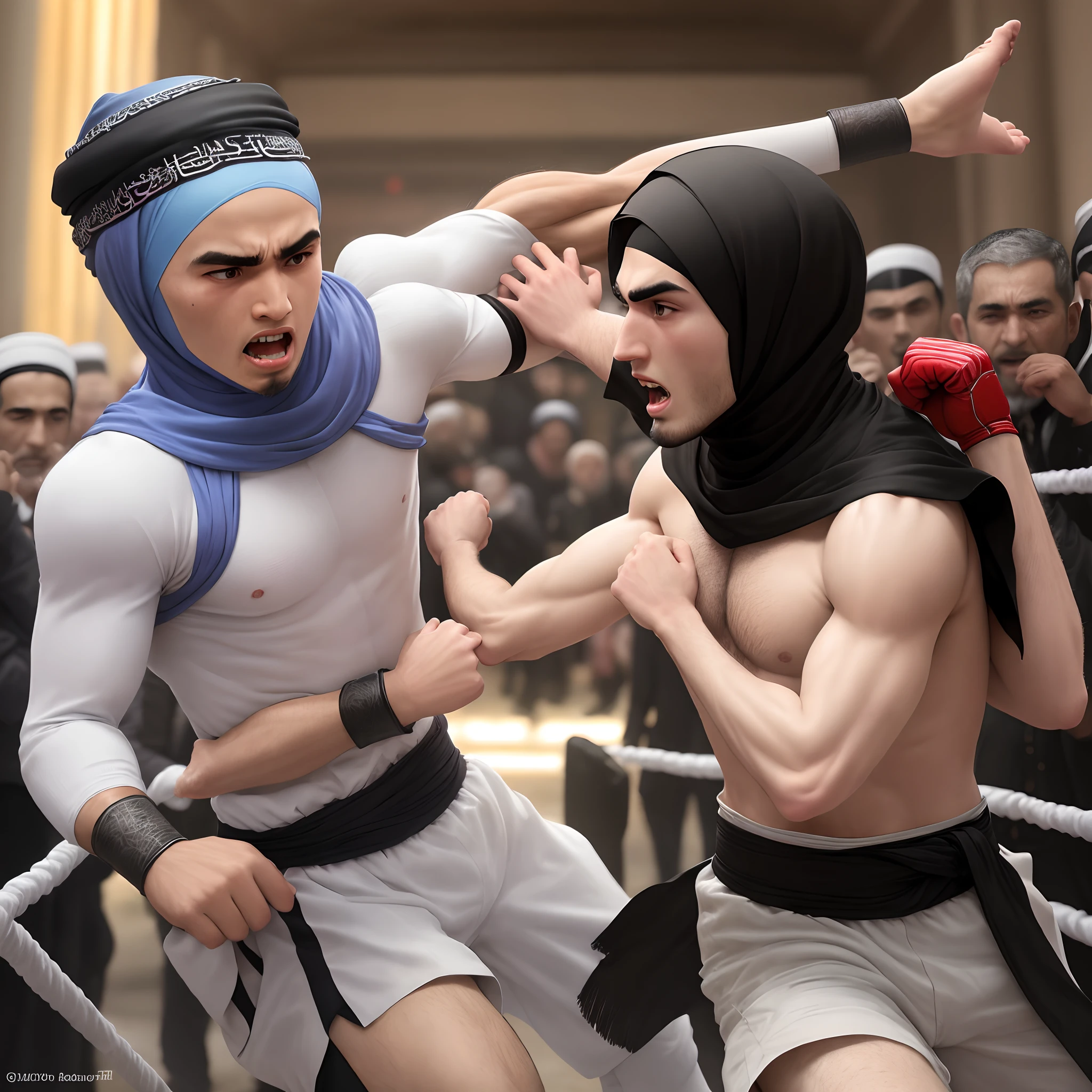 Muslim vs Jew fighting