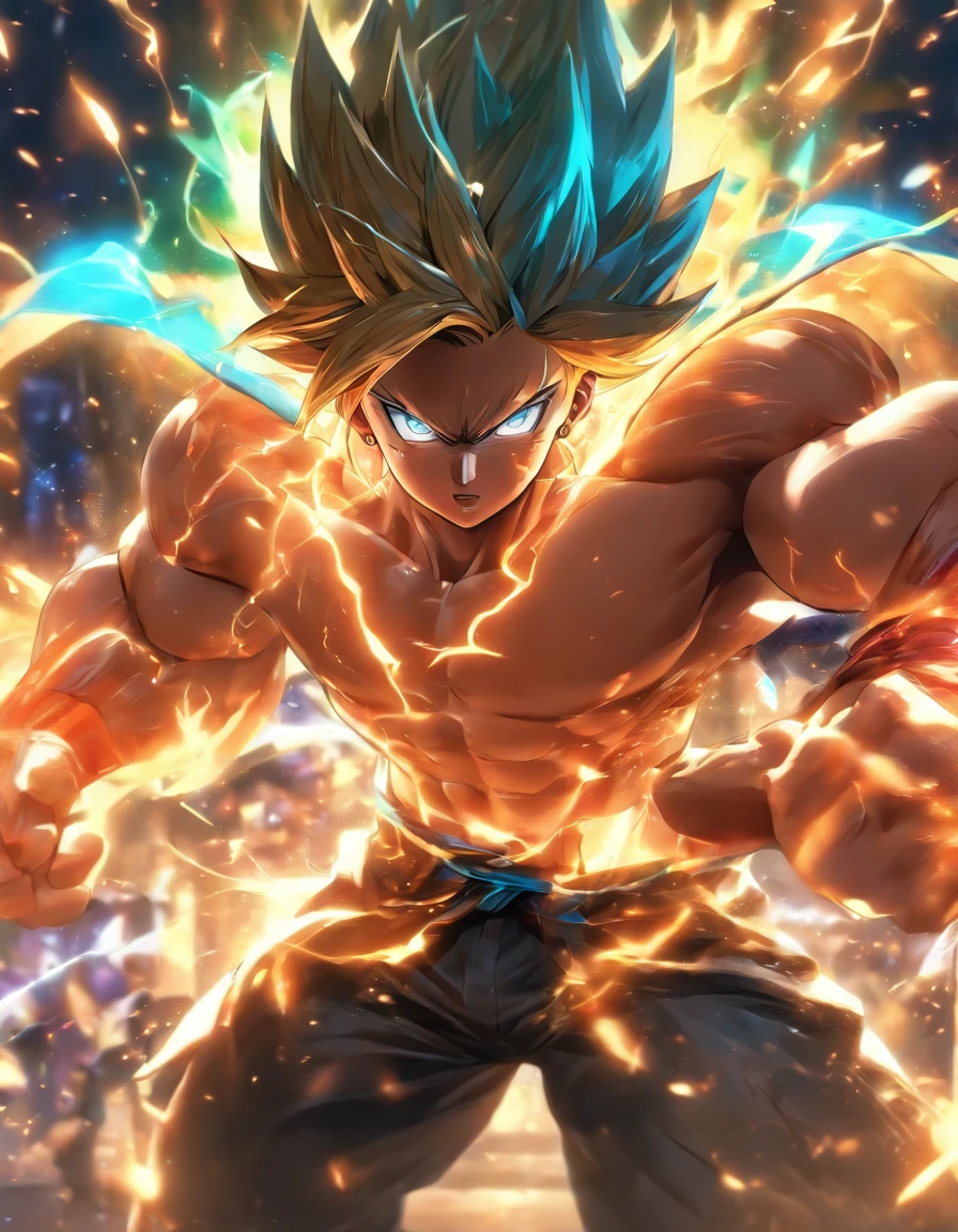 sett, Hard punch, Metahuman Muscle, Blowing the Night, Invincible Master, Resilient Man, League of Legends, Fantastic, epicd, 。.3D, hard disk, 8K, nffsw, Anime Reality, Anime Details, Anime style, super detailed, detaileds. Final Details.