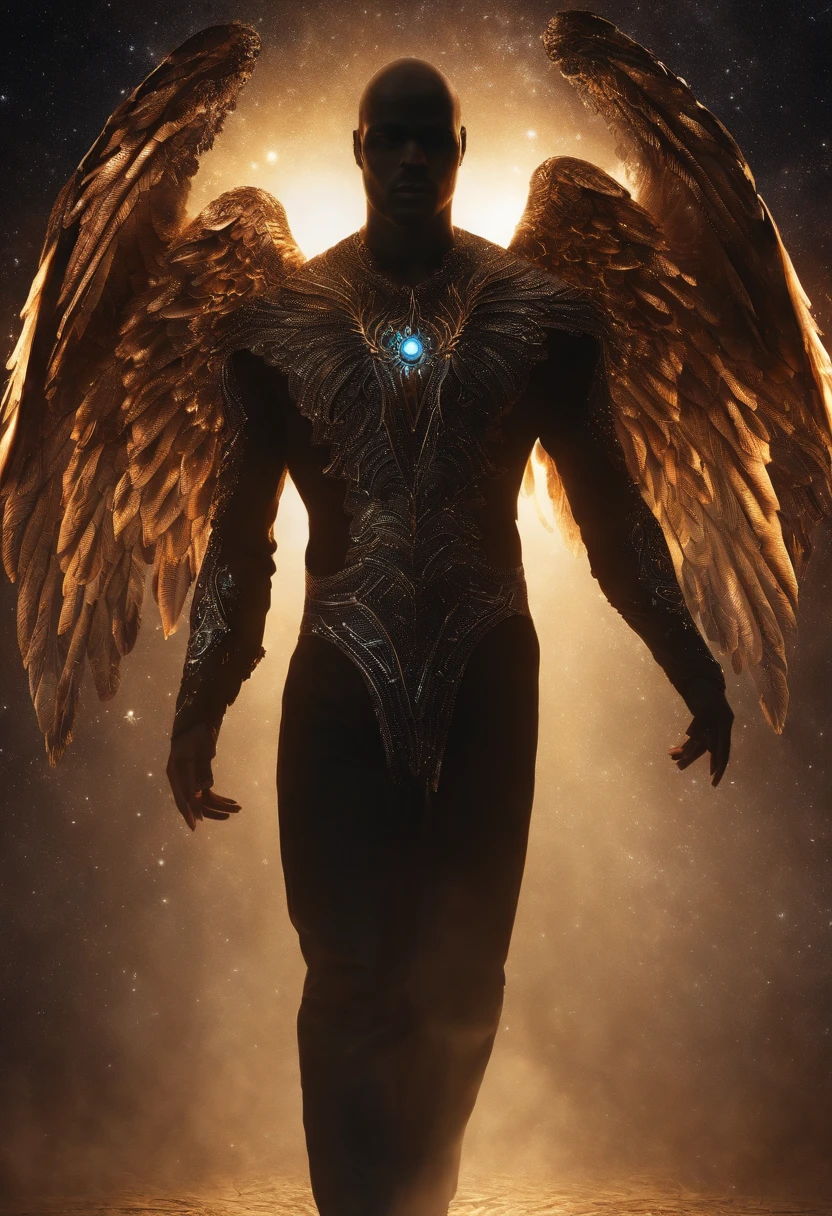 Cosmic Fallen Angel, glowing light eyes, Biomechanical, eerie, Creepy, nightmarish, Very bright colors, Light particles, with light glowing, Mshiv, wallpaper art, UHD wallpaper Cosmic Fallen Angel, glowing light eyes, Biomechanical, eerie, Creepy, nightmarish, Very bright colors, Light particles, with light glowing, Mshiff, wallpaper art, UHD wallpaper cosmic fallen angel, olhos claros brilhantes, Biomechanicals, estranho, assustador, Pesadelo, cores muito brilhantes, light particles, com luz brilhante, Mshiff, Arte do papel de parede, Papel de parede UHD everaldocruz homen negro muito musculoso cabelo rasta fary com herois da marvel guerreiro capoeirista de corpo inteiro de frente Retro comicstyle artwork highly detalhes object. Como book chover.symmetrical.vibrant