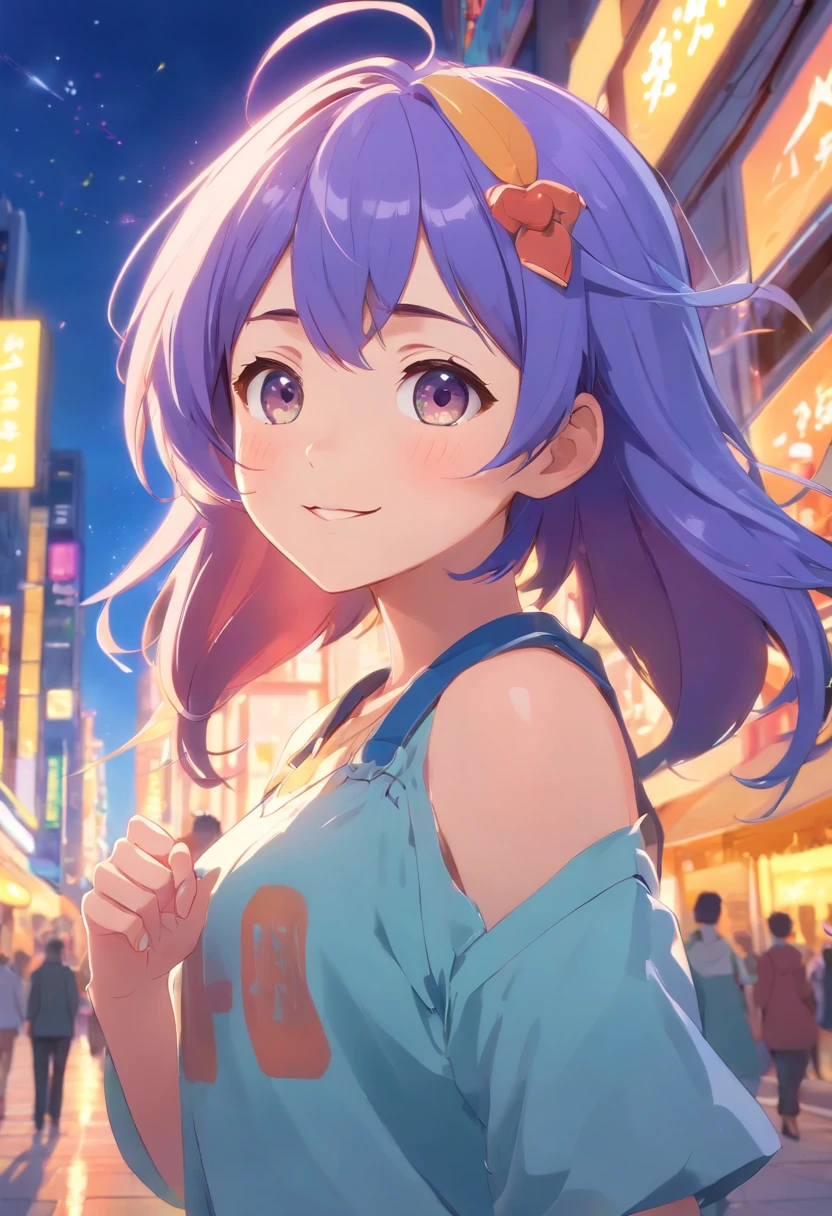 Girl with bright hair color, Large sparkling eyes, And a lovely smile., Wear stylish outfits., Stand up for dynamic poses; 3D rendering with Cel-Shading effect, Capture the essence of anime style; Surrounded by colorful fantasy worlds filled with bizarre creatures and magical elements.; (bestquality,high-res), Special details and (Physically Based Rendering), in bright and vivid colors.; Surrounded by soft and warm studio lighting, Create a dreamlike atmosphere. photorealistic face　kawaii