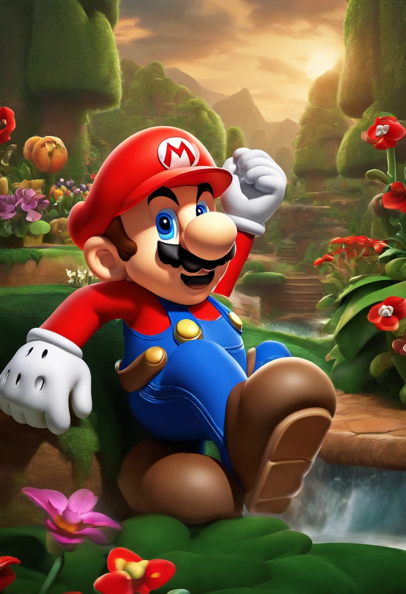 Mario Word playing video games