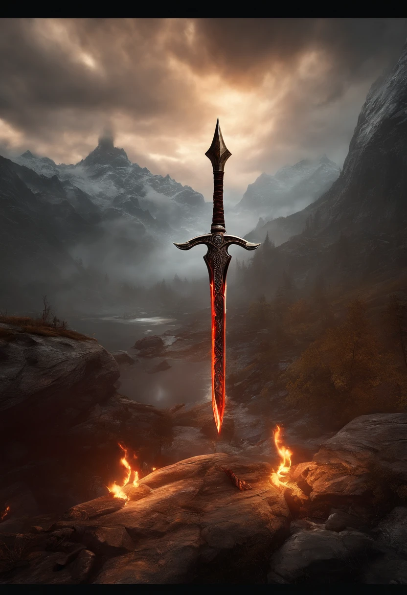 Skyrim, god of war, magic, thunder, war, battle, battle-axe, fantasy, fighting, cinematic, power