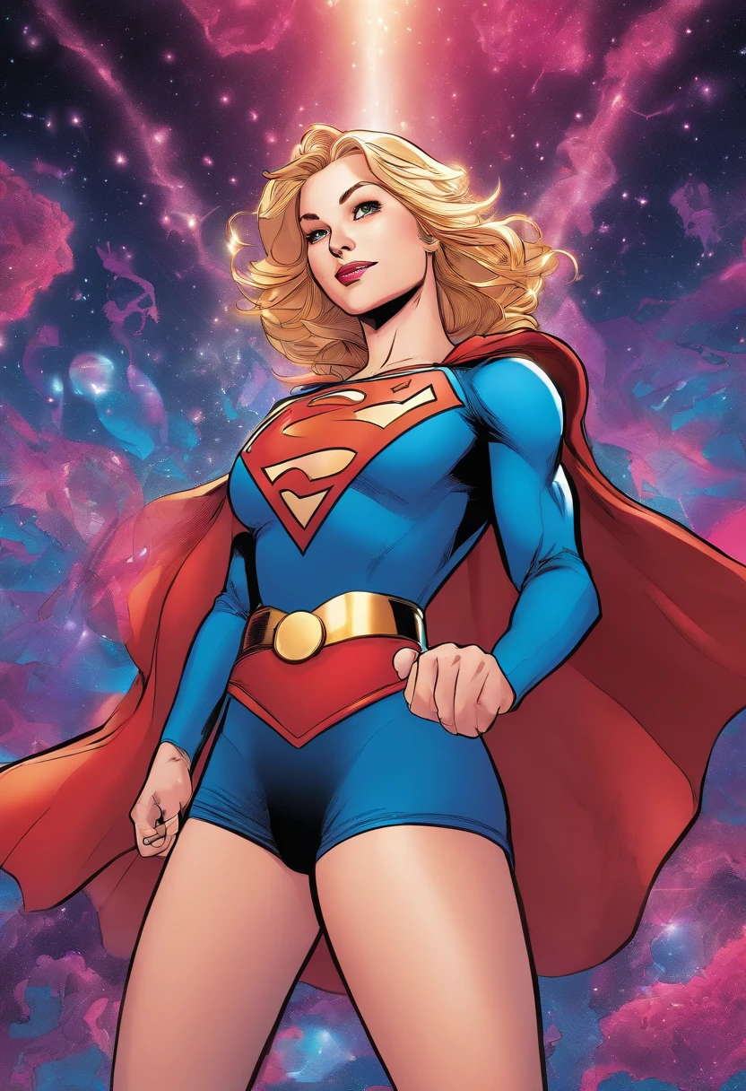 Supergirl,hot,dildo fucking,meditating,spandex outfit,bright colors,light particles,light glowing,Mshiv,wallpaper art,UHD wallpaper