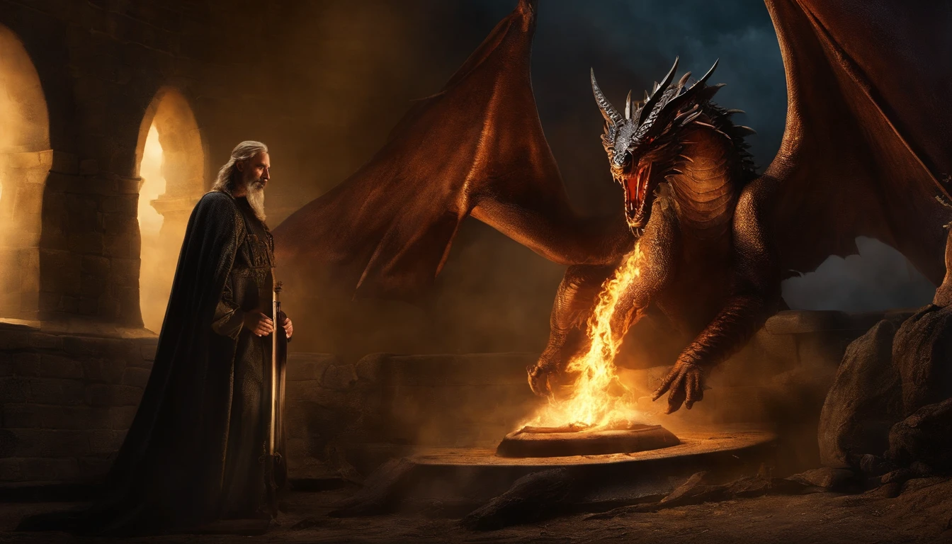 Then the angel caught the dragon and put it in chains,It was an old snake, And the devil, and Satan, Bound him for a thousand years.
They threw them into an endless deep pit, Locked them up, And He sealed them,, He did not allow the nations to shine until the end of the millennium.
A scene from Revelation 20 in the Bible