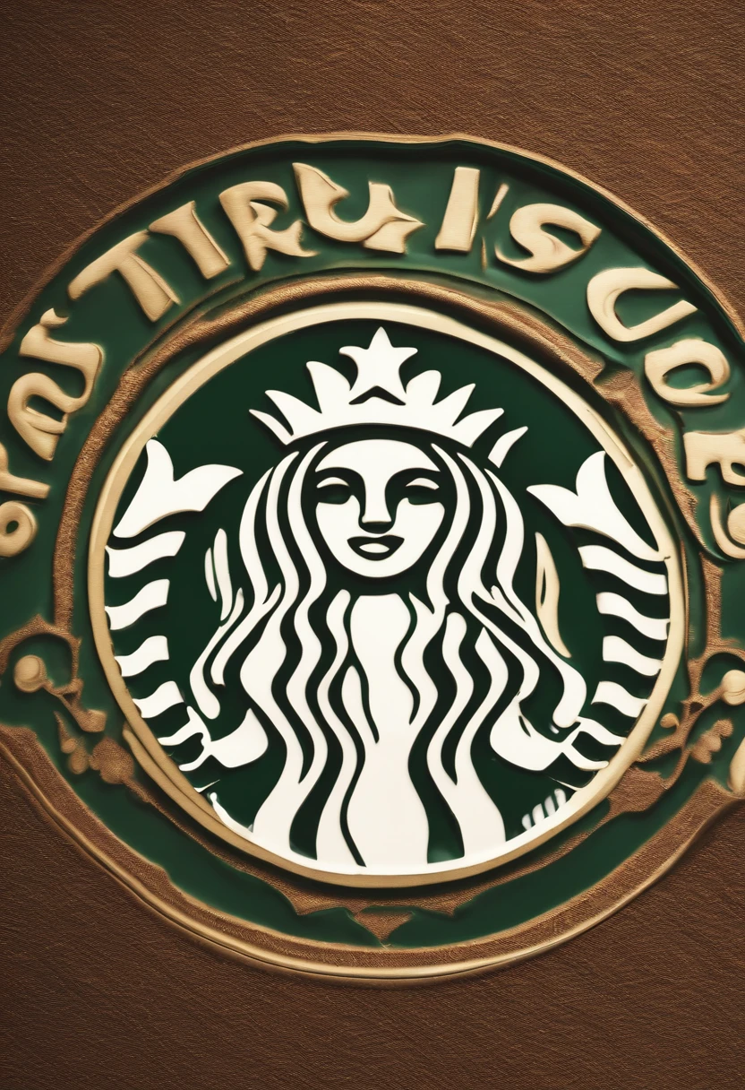 Can you make a Starbucks mat with a stained pattern?。 I want you to create a Stabba mat design with a stained pattern.。Image quality is 4K