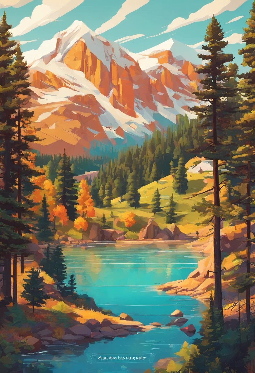 RV camping,Pop art,Albert Bierstadt,Great outdoor activities,Close-up shot,prime time,
