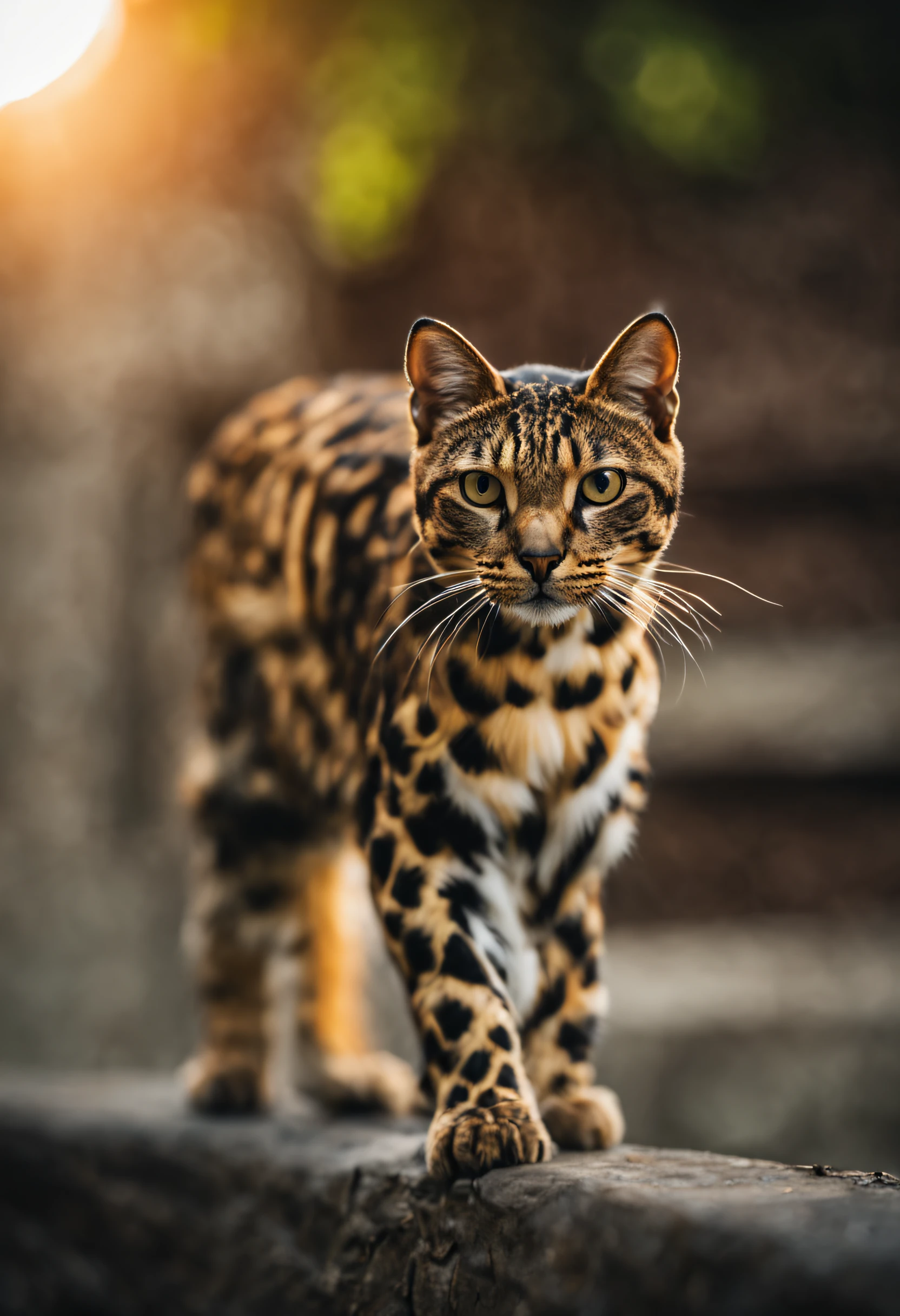 Movie photo of a hawksbill cat, Dramatic lighting, 35mm, Slight bokeh, professional, 4K, Highly detailed, Epic, Close up