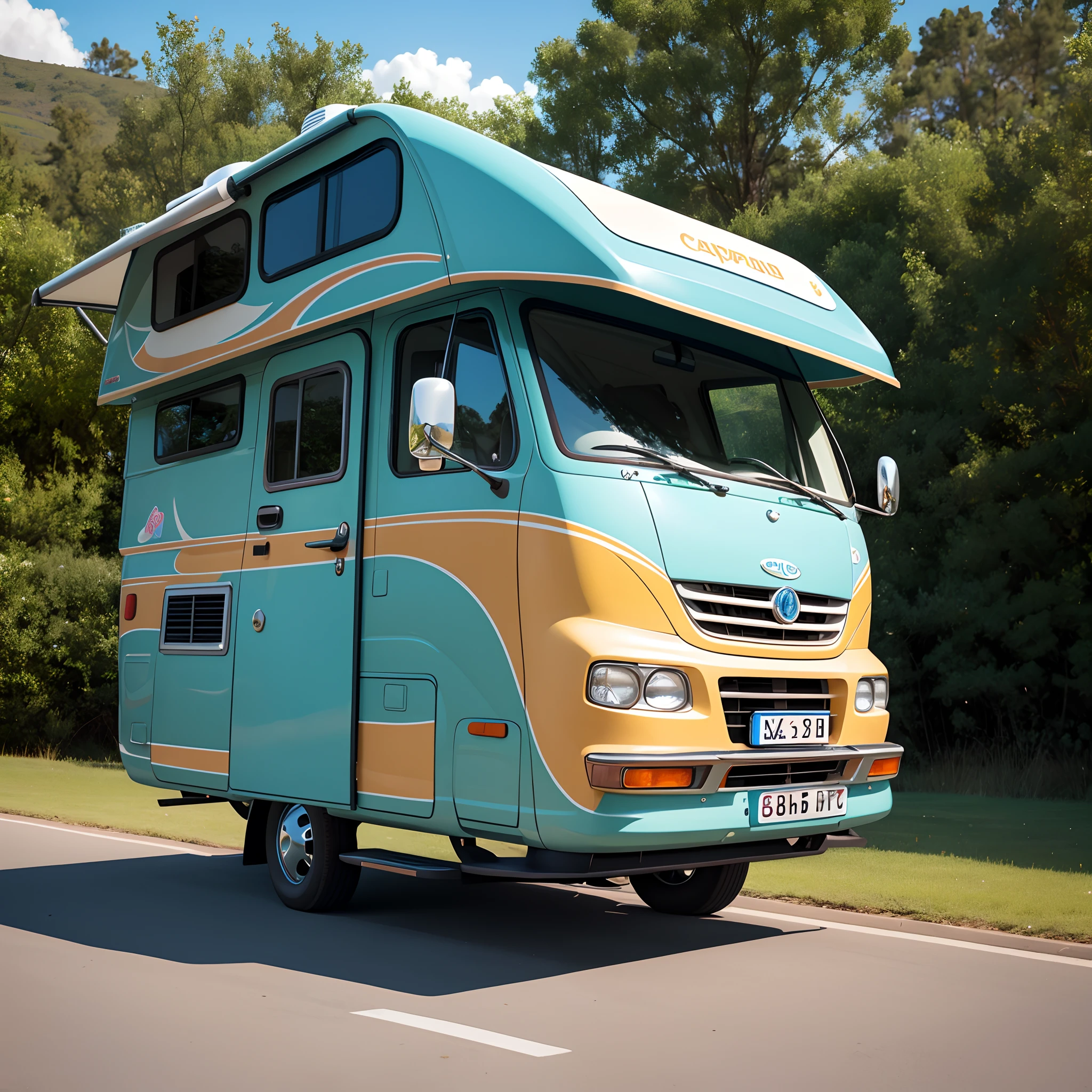 An RV,Campervan