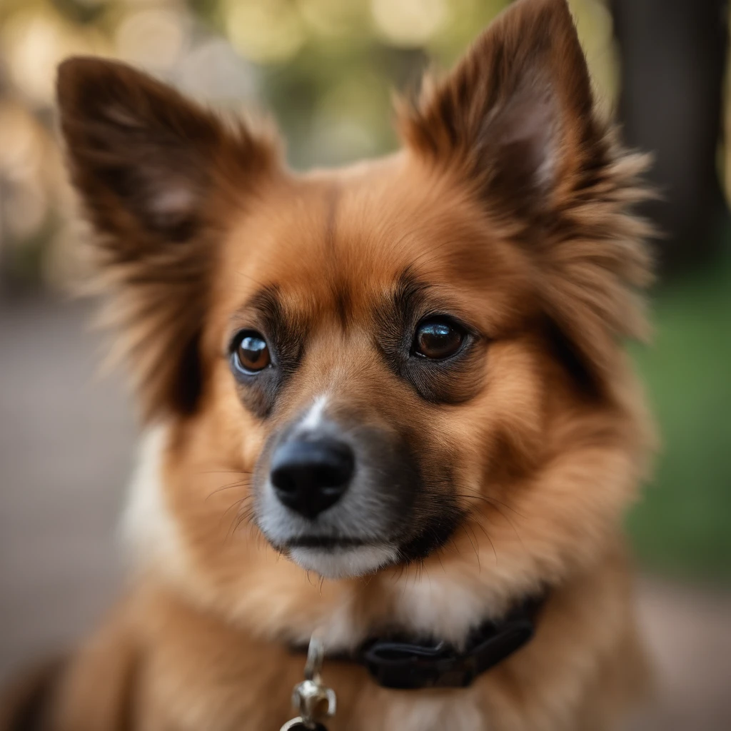 Um cao da raca lulu da pomerania comando legumes