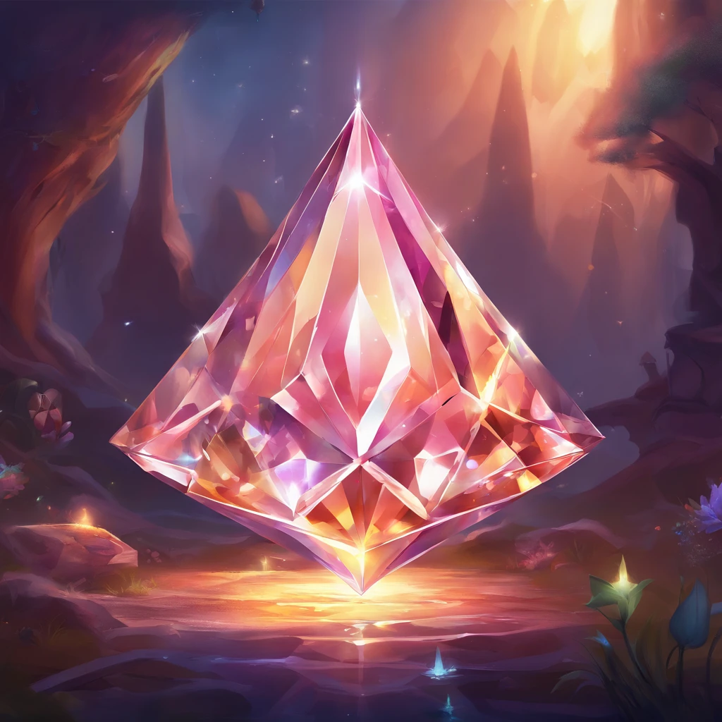 Diamond-shaped diamonds,gameicon,concept-art